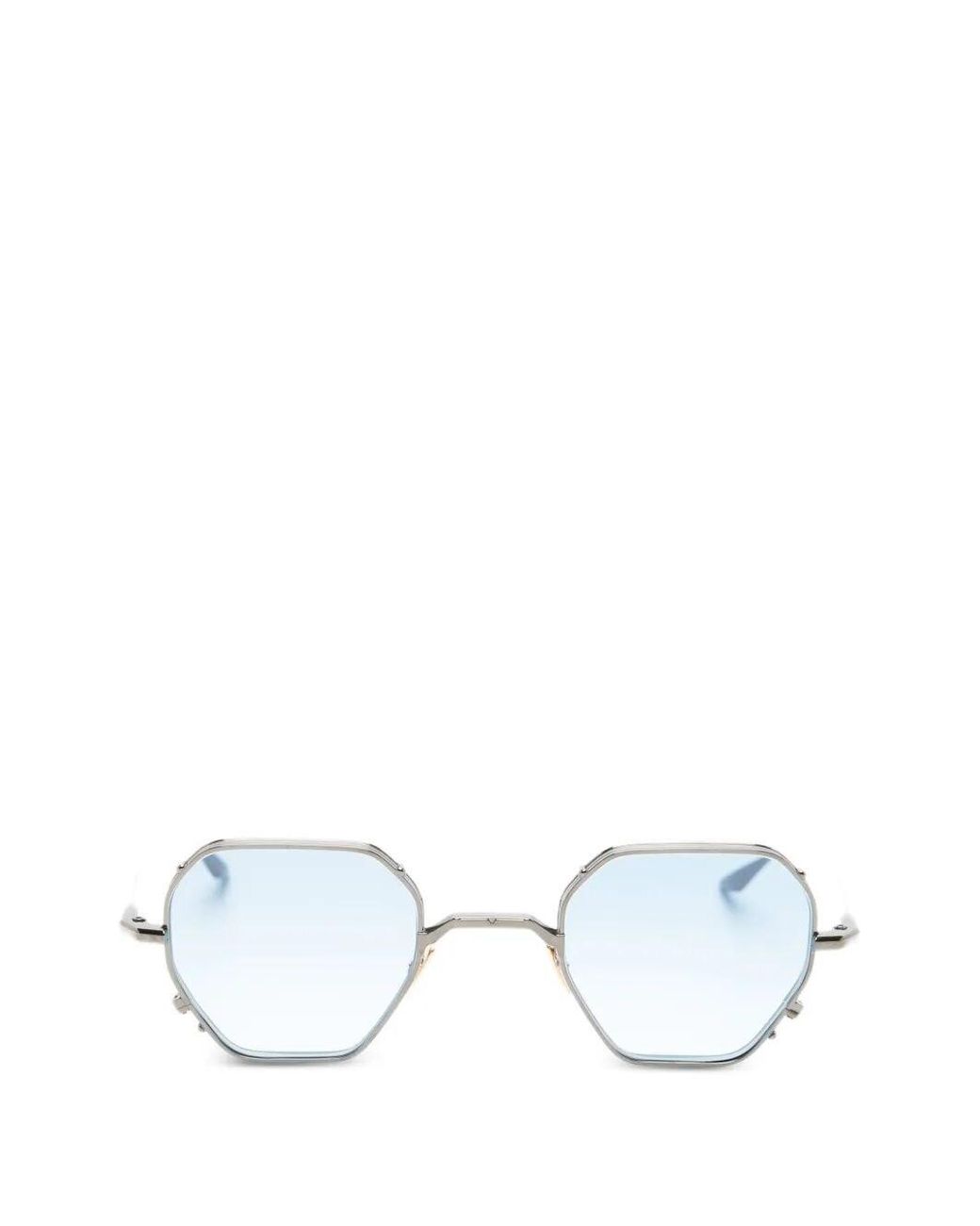 Jacques Marie Mage White "Verlaine" Sunglasses