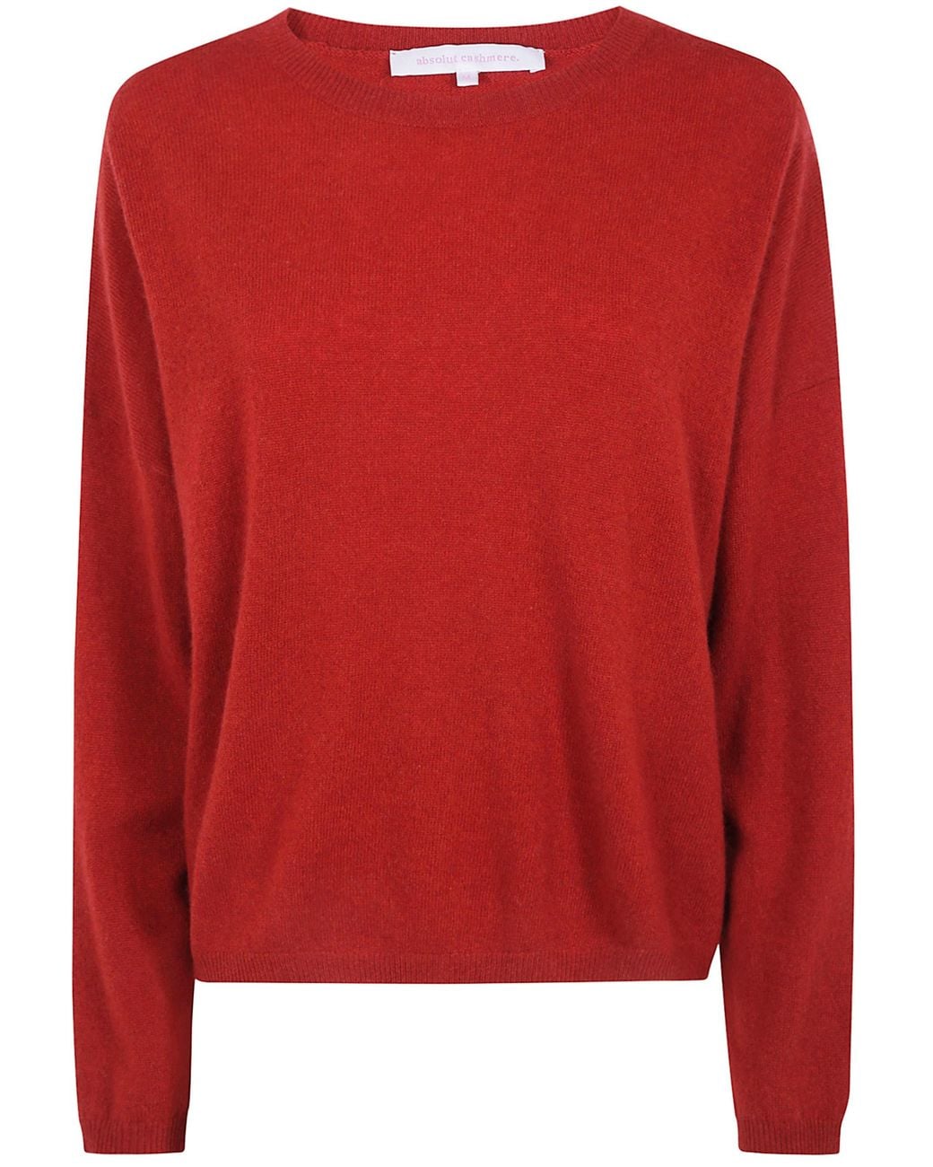 ABSOLUT CASHMERE Red Silk Blend Trousers