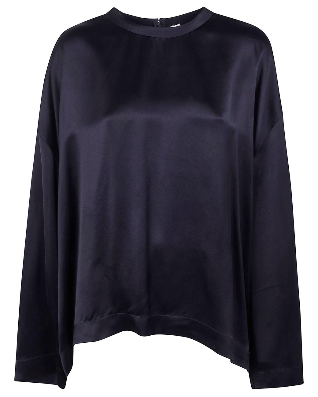 Totême Blue "Boxy Satin" Top