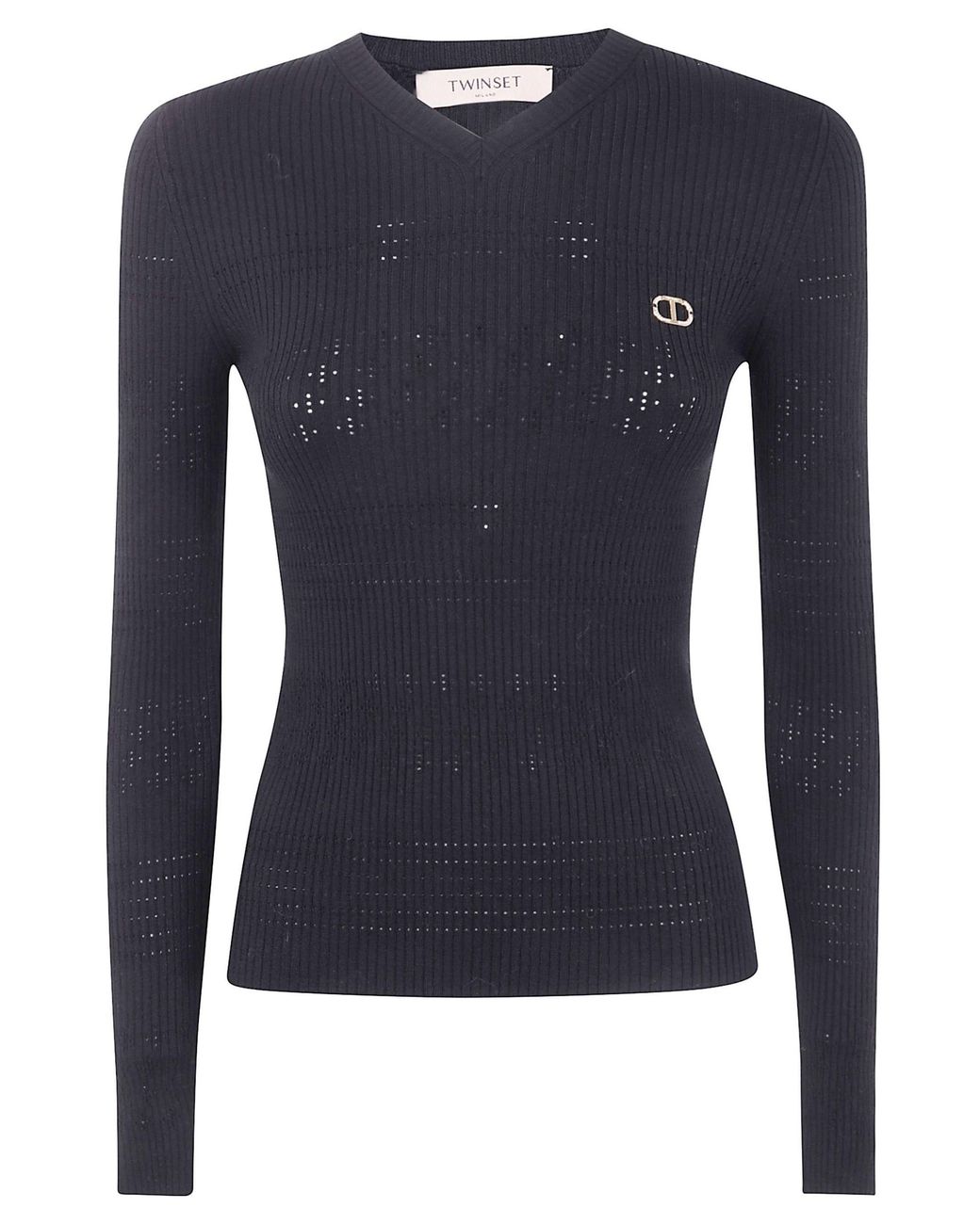 Twinset Blue Long Sleeve Sweater