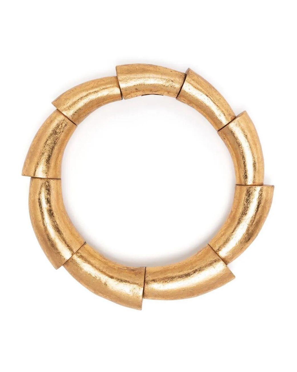 Monies Metallic Necklace Wood "Goldfoil"