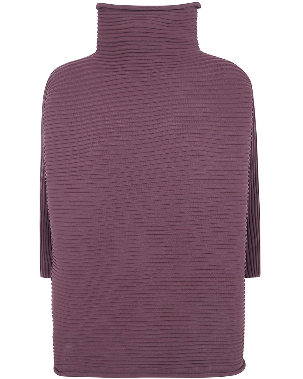 Pleats Please Issey Miyake Purple Shirt Zig Zag Knit "Zig Zag Knit"