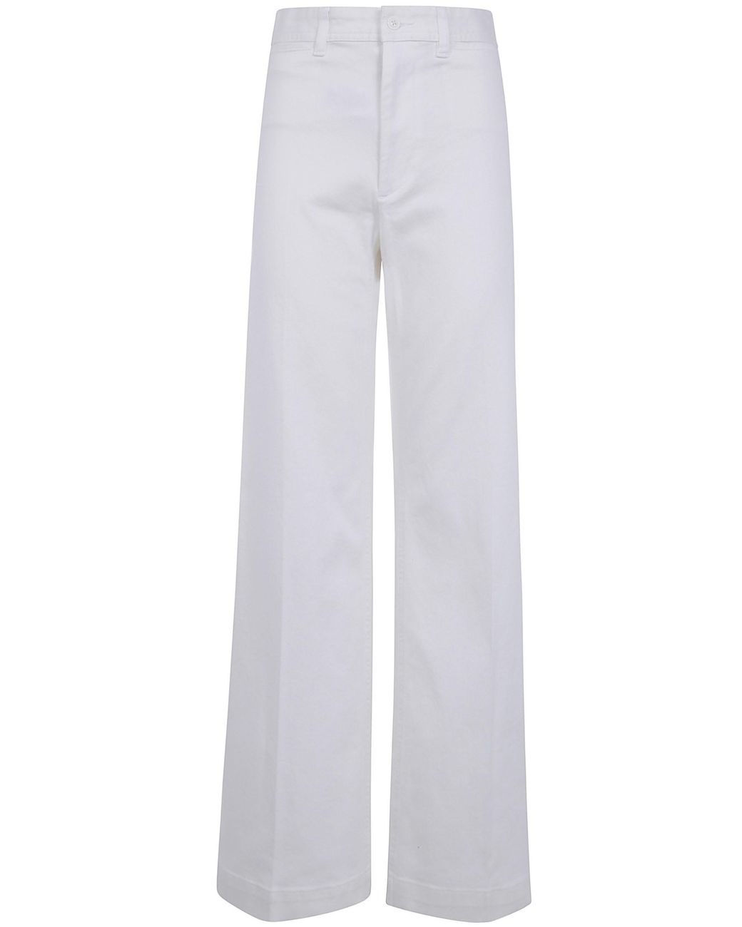 Polo Ralph Lauren White Woven Flare Pants