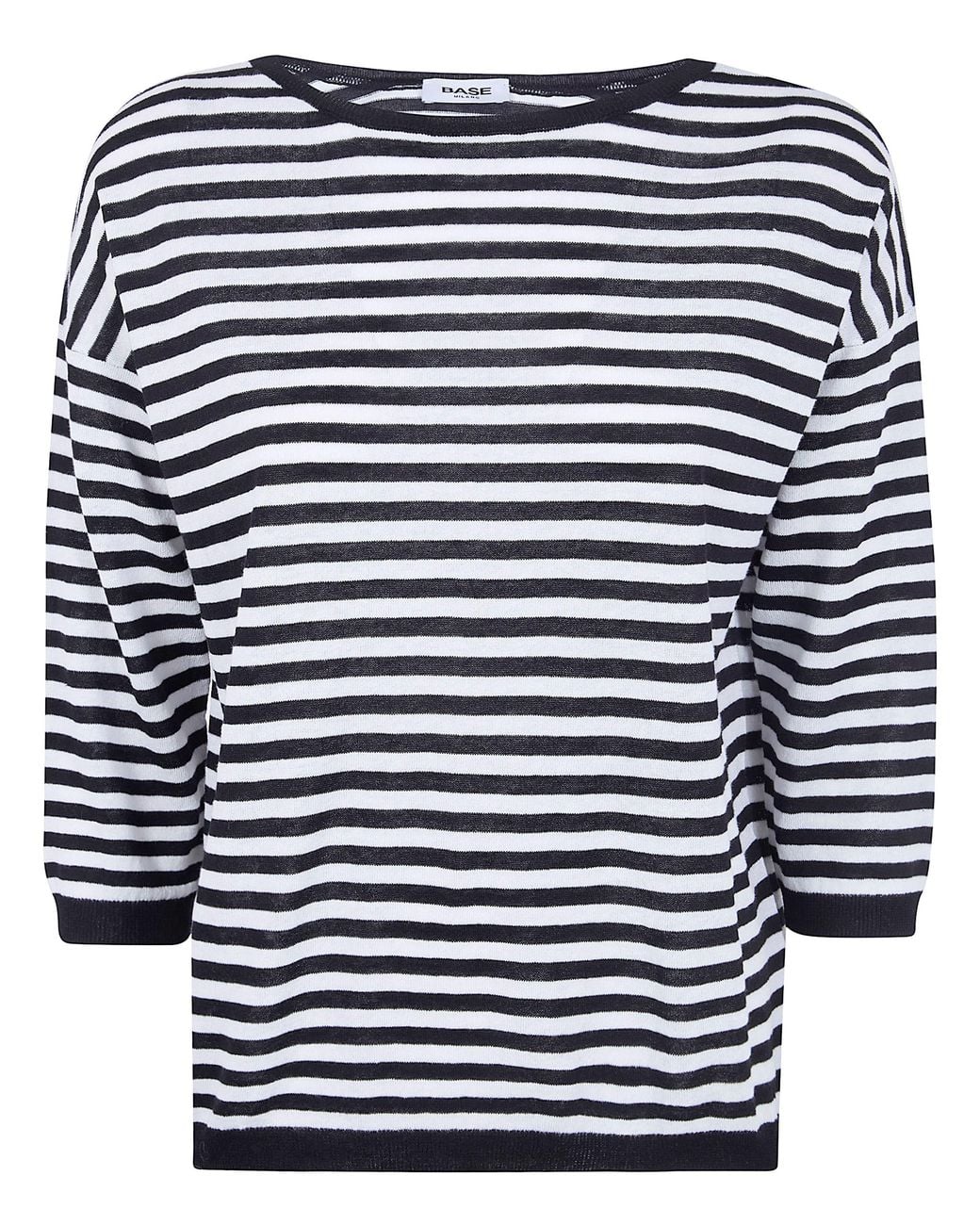 Base London Blue Round Neck Sweater