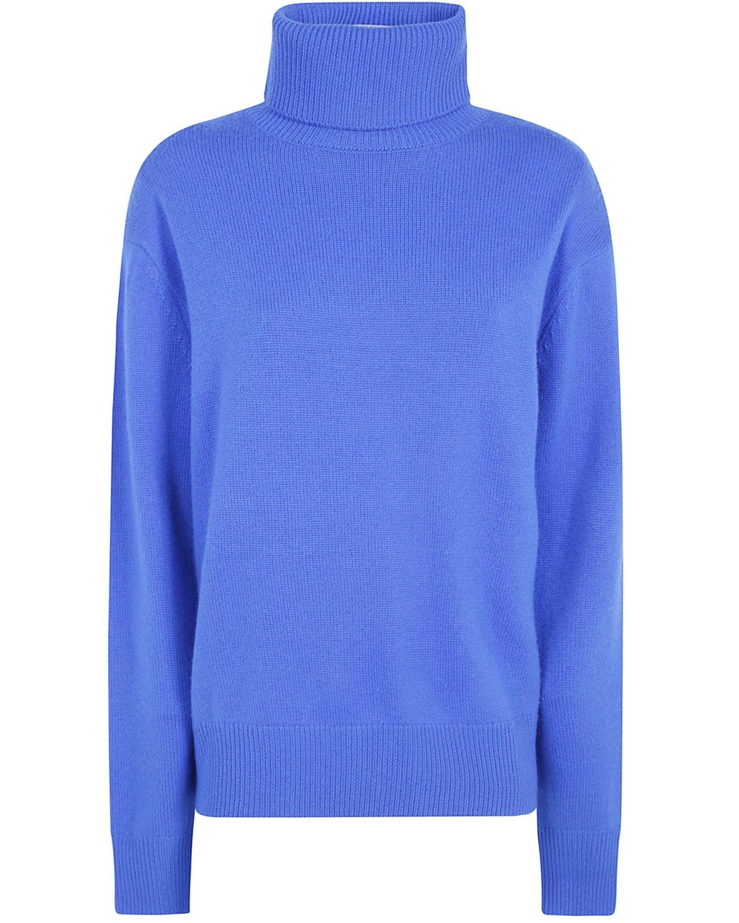 Frankie Shop Blue "Gala" Padded Knit Turtleneck