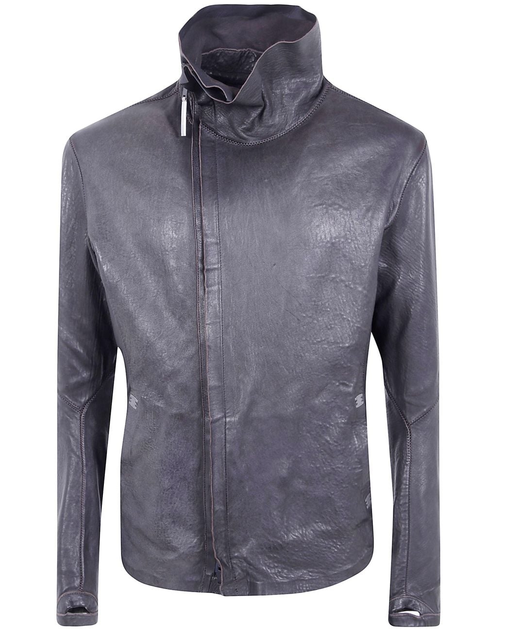 Isaac Sellam Blue Leather Jacket "Imparable" for men