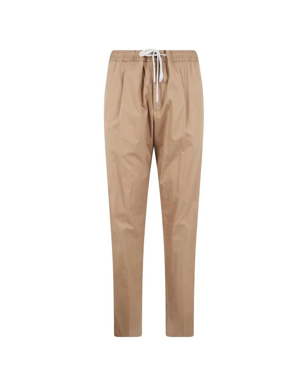 PT01 Natural Soft Popeline Regular Trousers for men