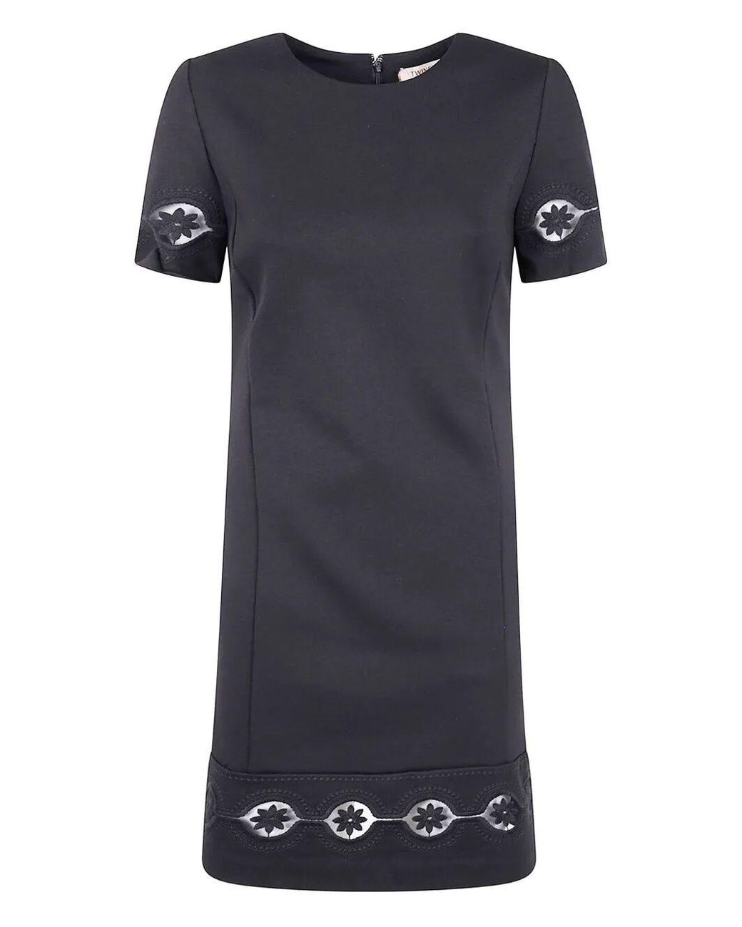 Twinset Blue Short Sleeve Dress