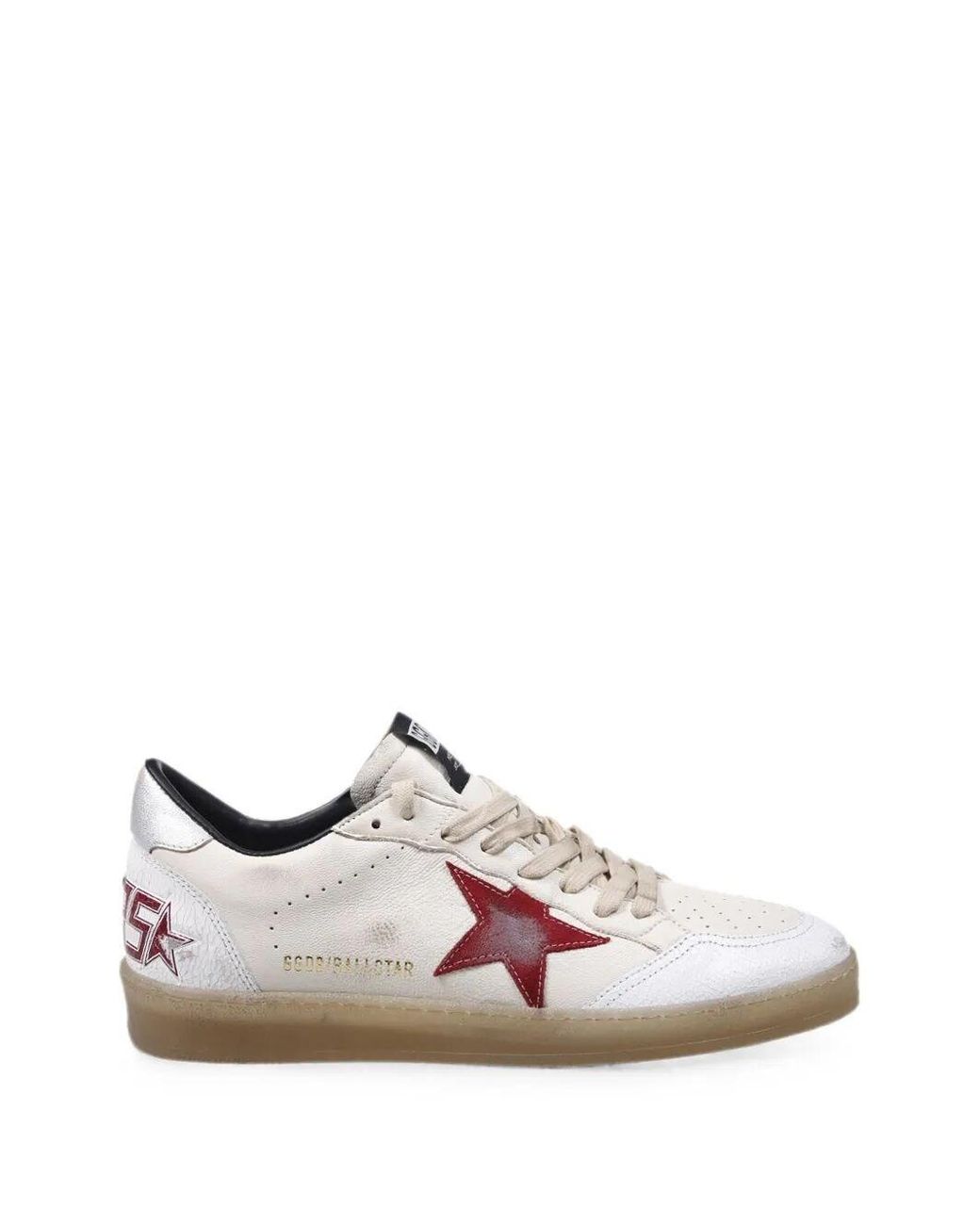 Golden Goose Deluxe Brand Pink Distressed Leather Low-Top Sneaker for men