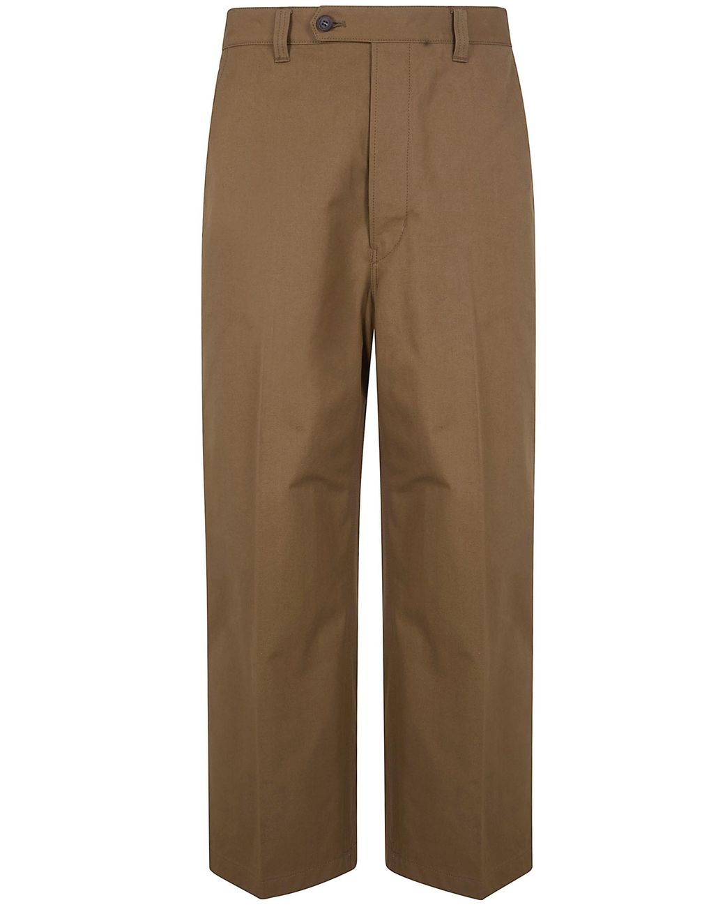 Comme des Garçons Natural Cotton Wide Straight Leg Trousers for men