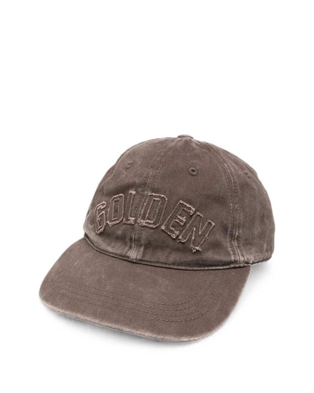 Golden Goose Deluxe Brand Brown Distressed-Effect Baseball Cap for men