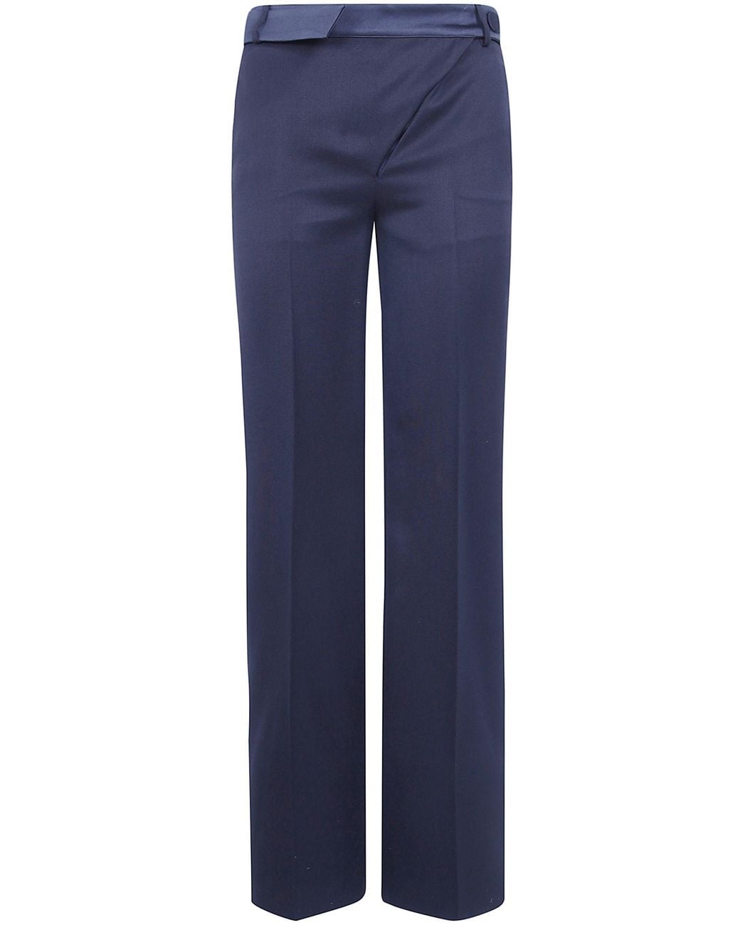 The Attico Blue Pants Tailored Belt Trousers