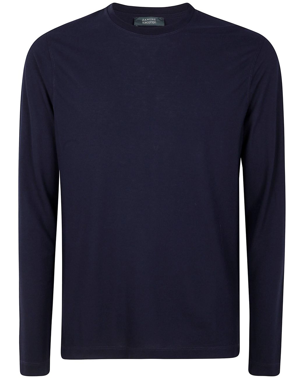 Zanone Blue T-Shirt Long Sleeves "Classic" for men