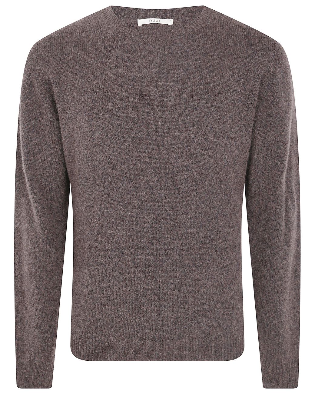 Nuur Brown Sweater Long Sleeves Round Neck for men