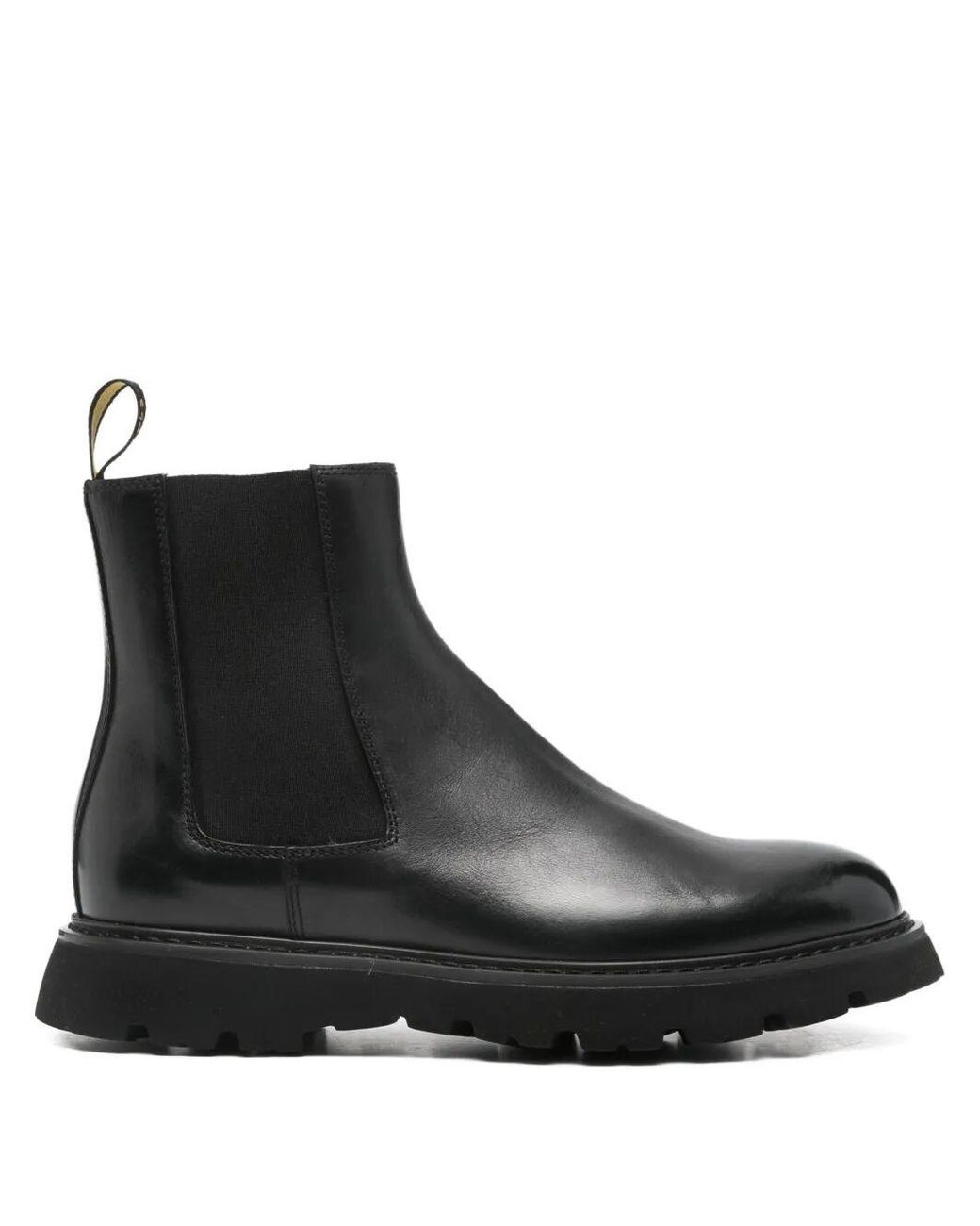 Doucal's Black Ankle Boots "Beatles" for men