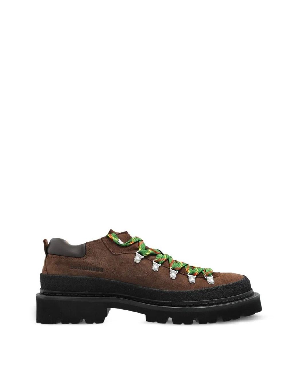 DSquared² Black Lace Up Shoe With Laces "Trekking Lace Up" for men