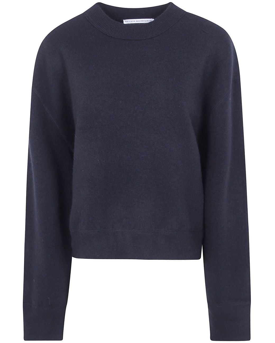 Studio Nicholson Blue Crew Neck Jumper