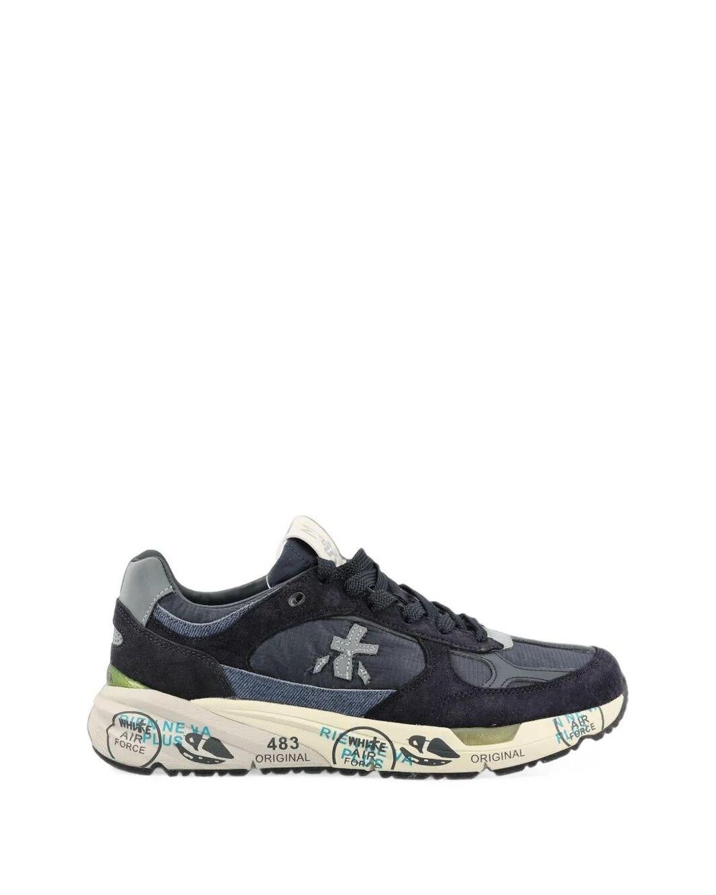 PREMIATA SNEAKERS Blue Trainers "Mase 25" for men