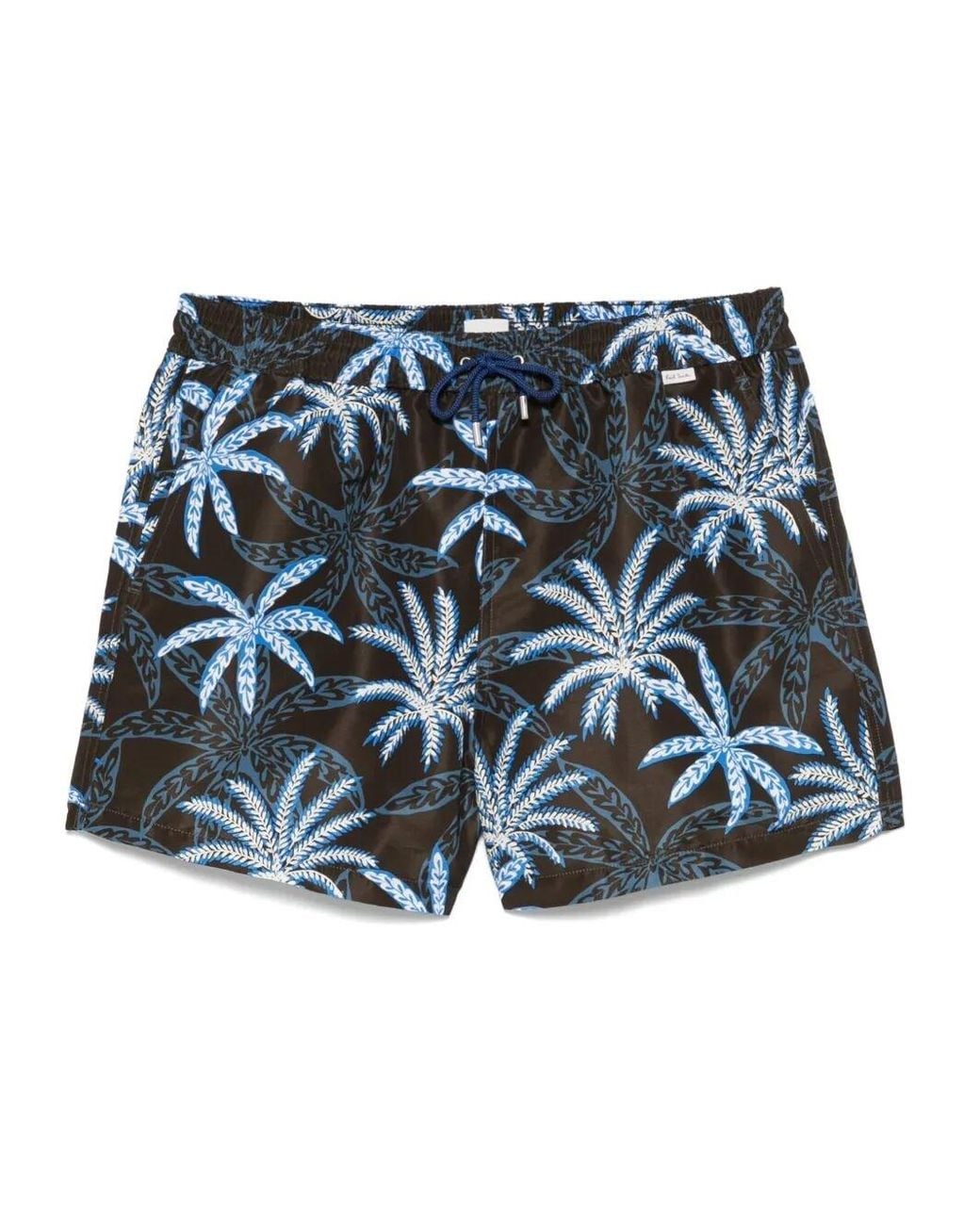 Paul Smith Blue Swim Short Palms for men