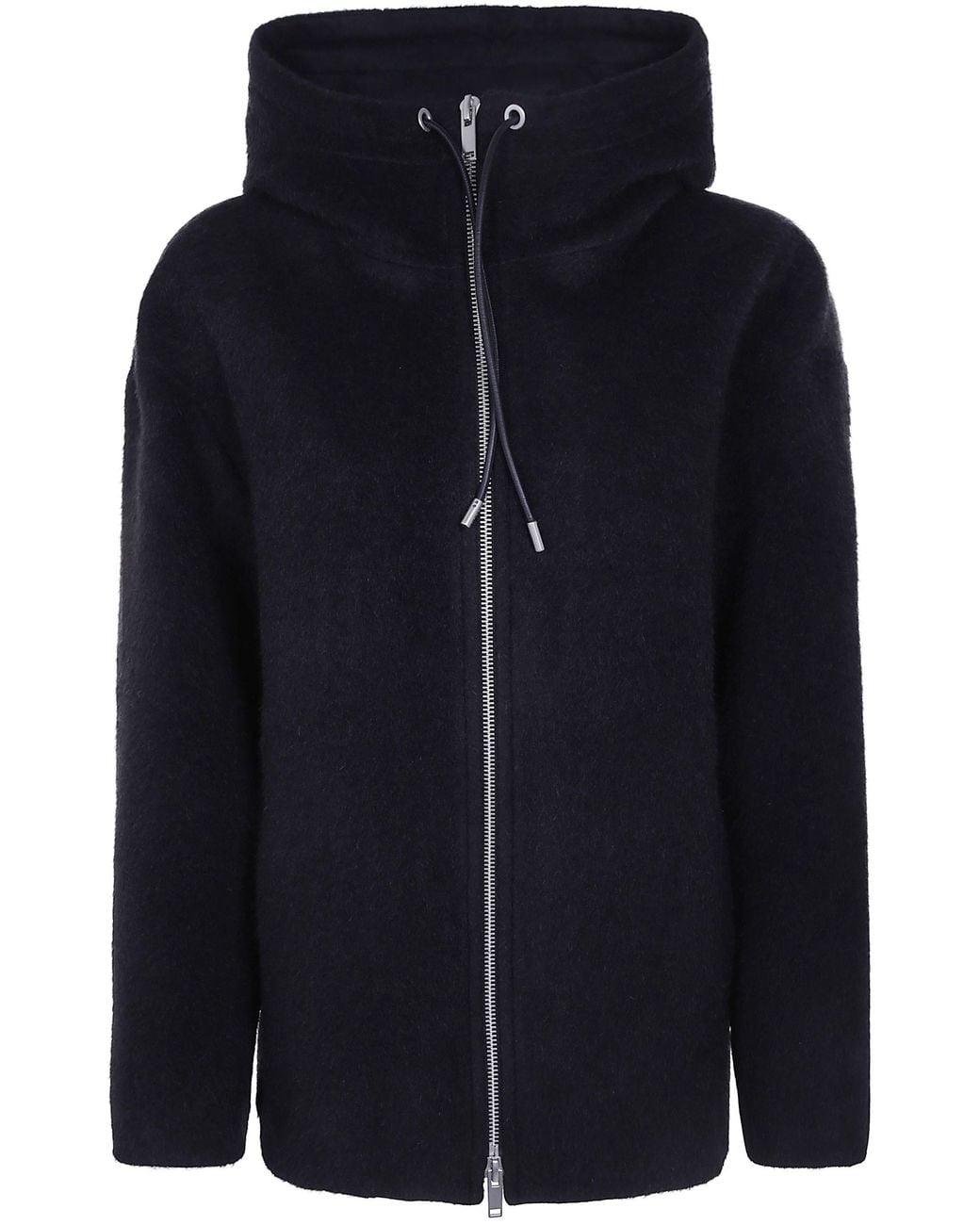 Studio Nicholson Blue Hooded Zip-Through Jacket Etna