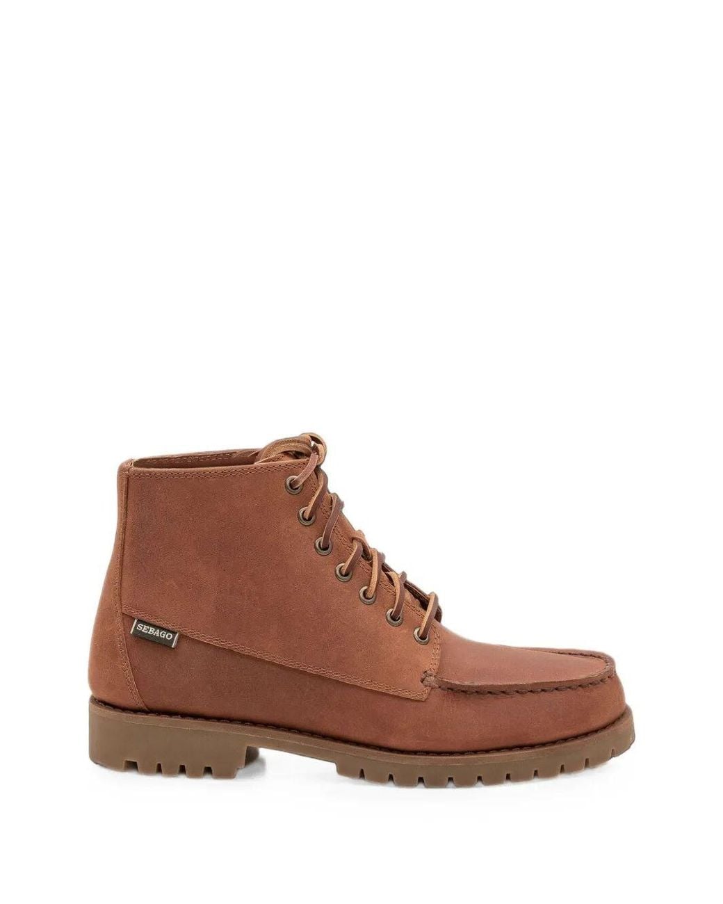 Sebago Brown Work Boots "Walker" for men
