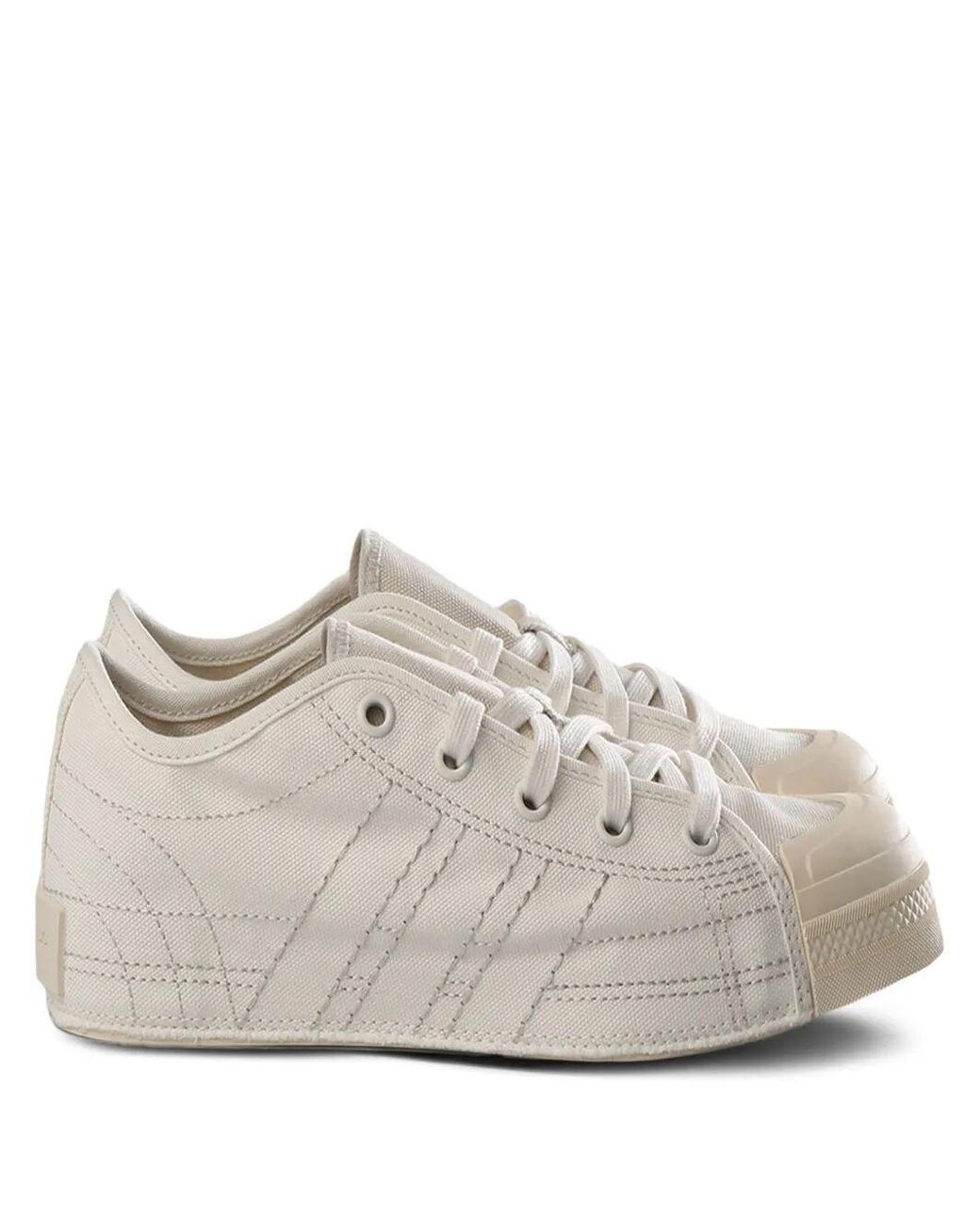 Y-3 White Nizza Low Sneakers
