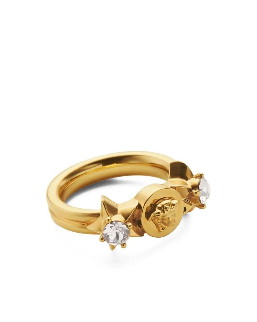 Versace Metallic Ring Metal Strass