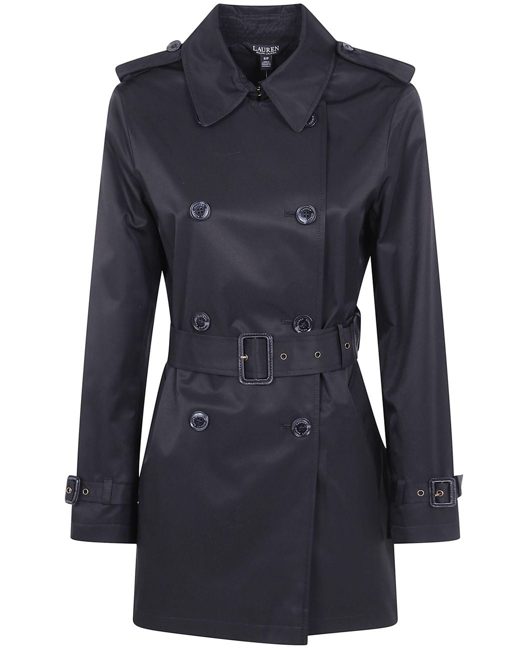 Ralph Lauren Blue Trench Coat Double Breasted "Belted Lined"