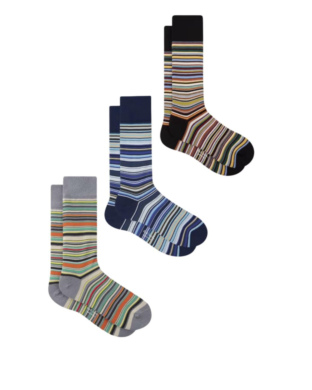 Paul Smith White Socks 3-Pack Cracker Sig for men