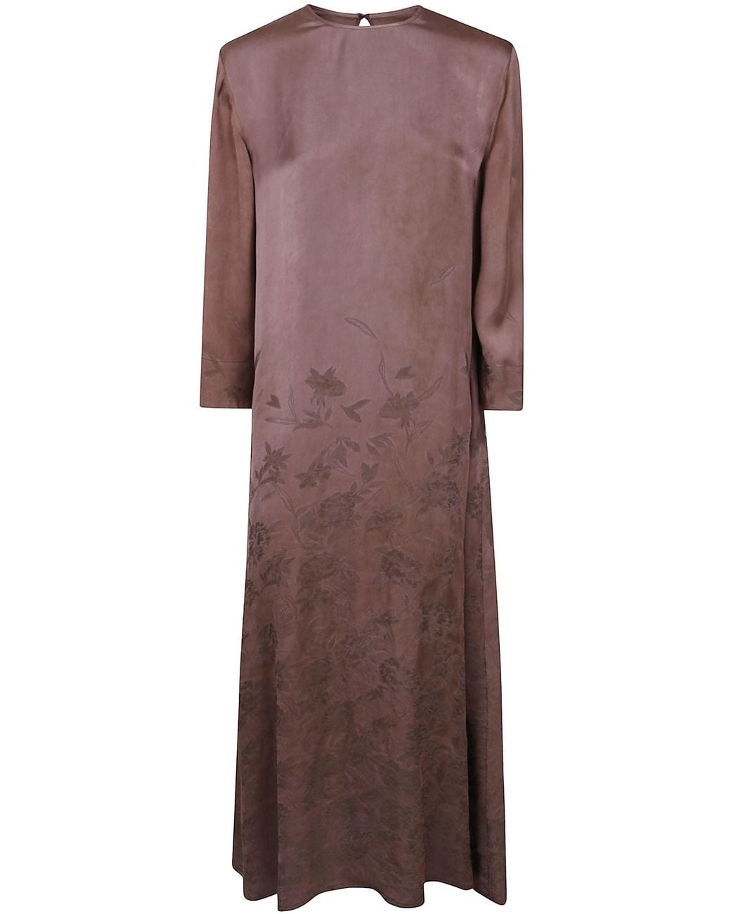 Uma Wang Purple Floral Dress "Apostte"