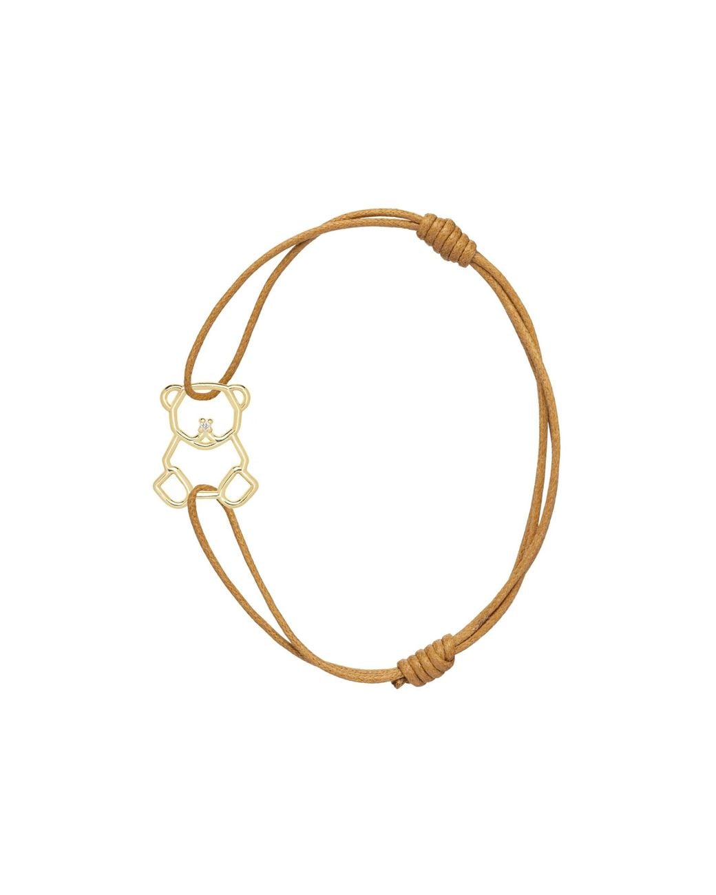 Aliita Metallic "Osito Brillante" Cord Bracelet