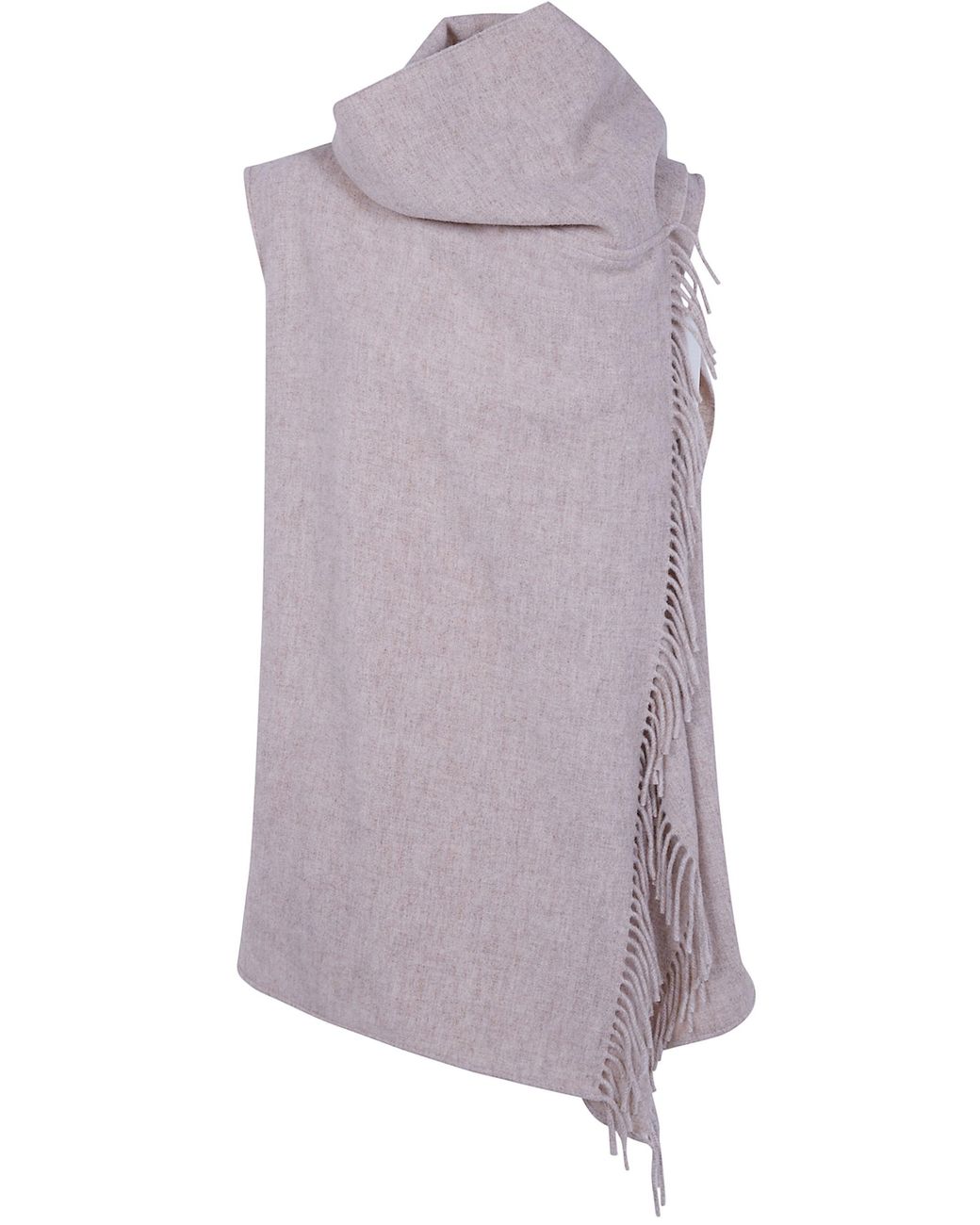 Fabiana Filippi Purple Scarf Wool Blend Cape Vest