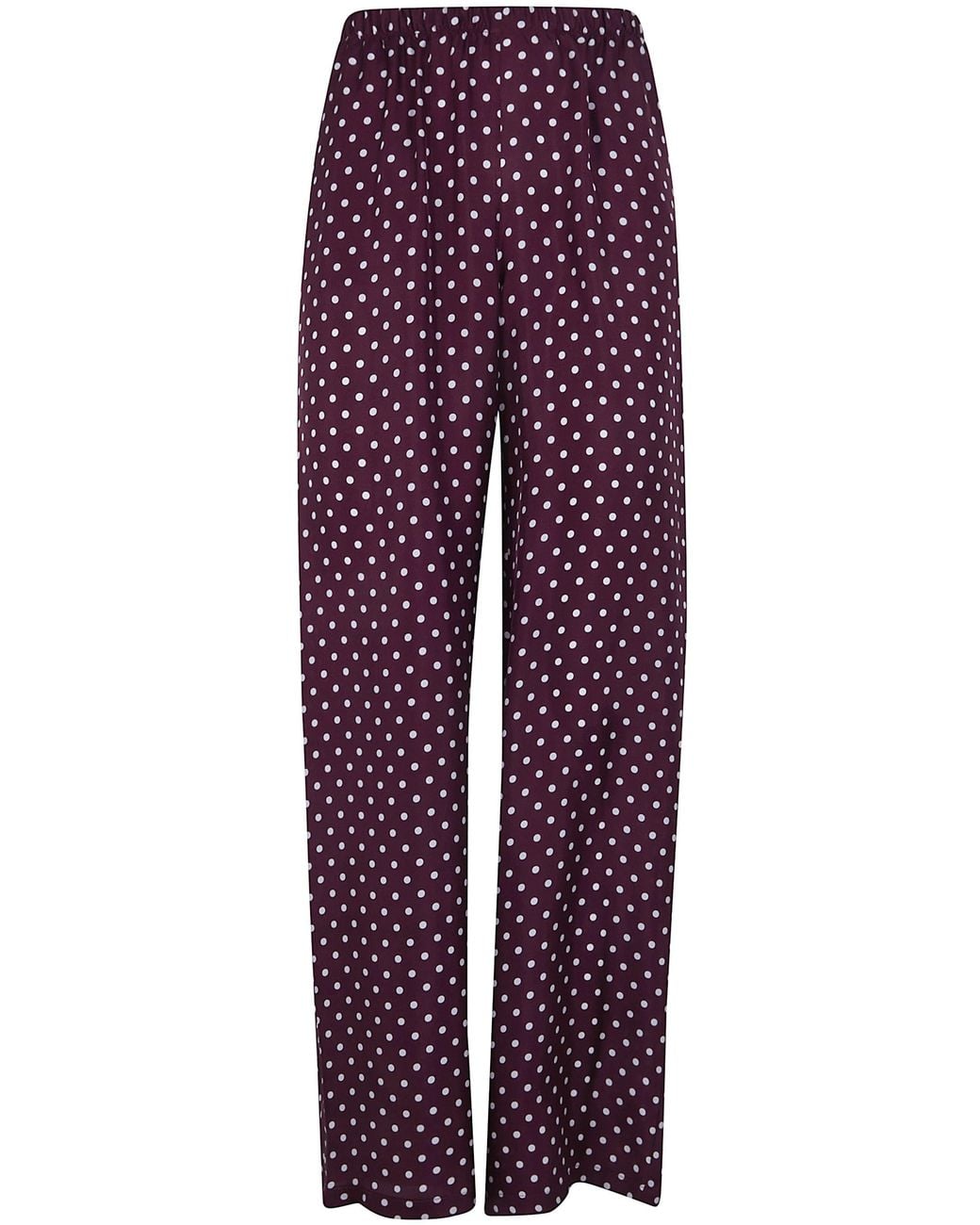 Laura Urbinati Purple Elastic Waist Trousers