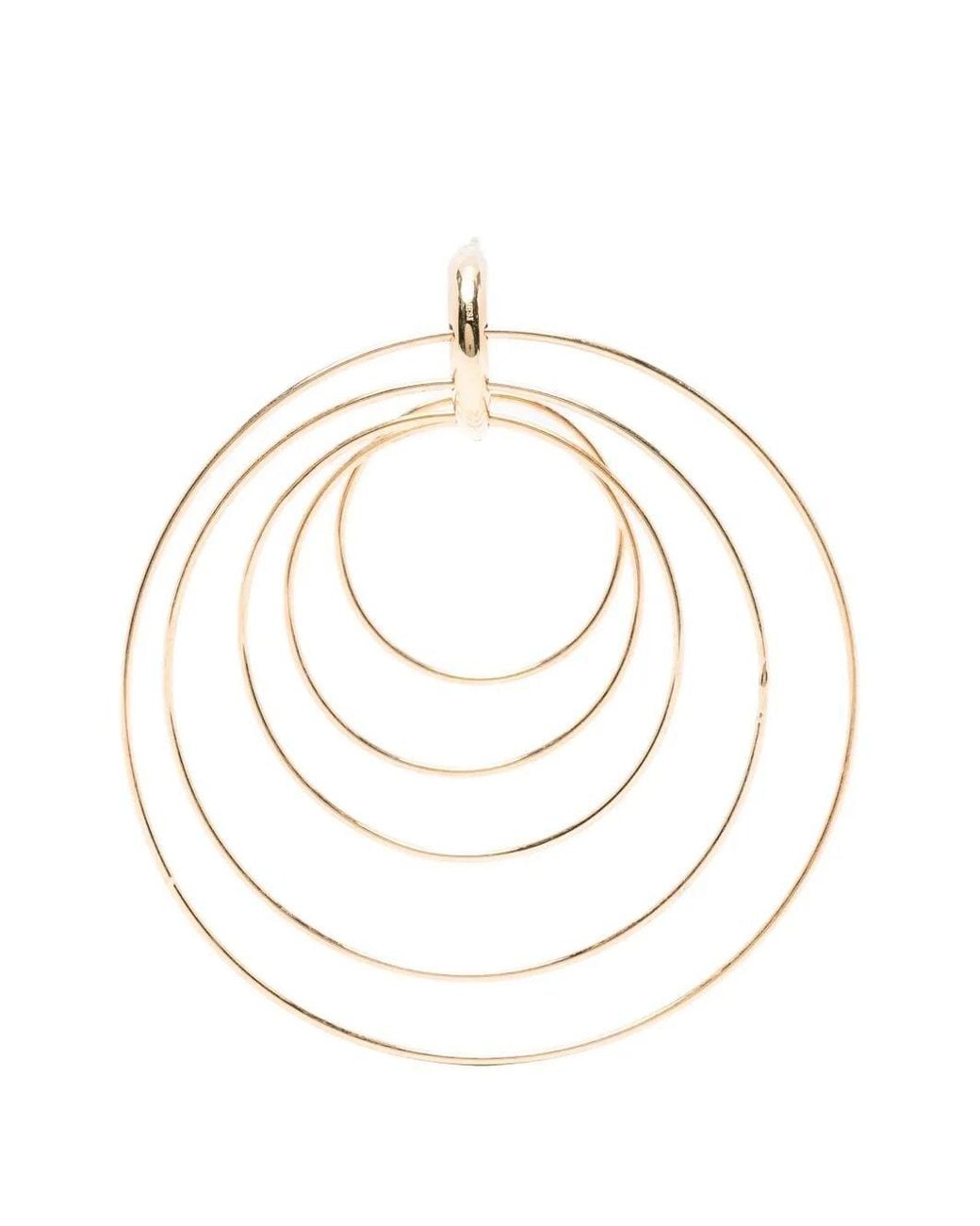 Panconesi White "Pierced Serpent" Hoops Large