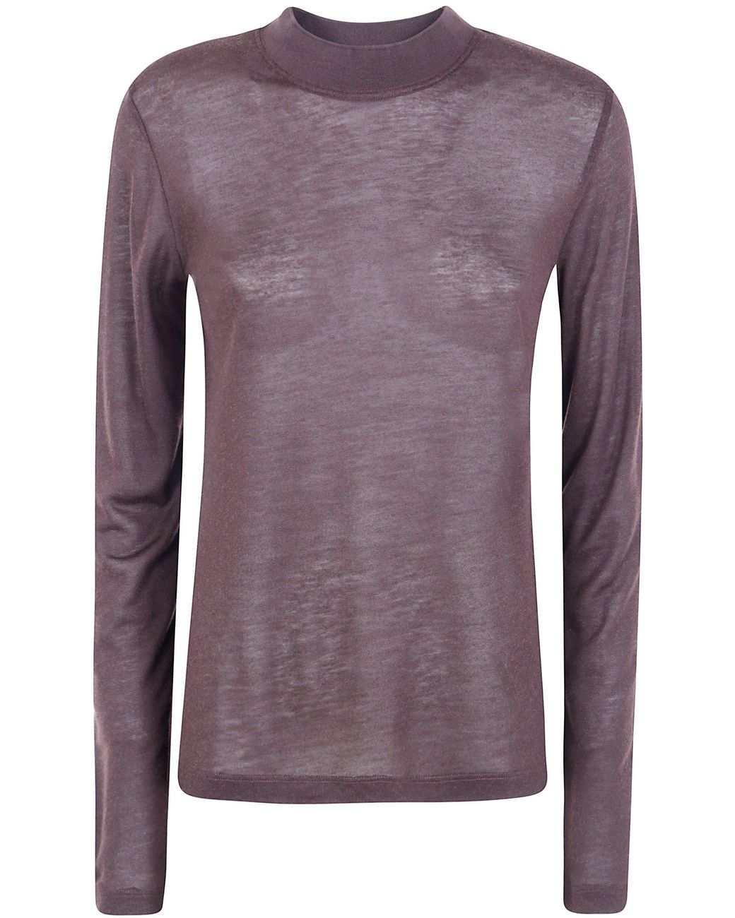 Filippa K Purple Lyocell Cashmere Mock Neck Top