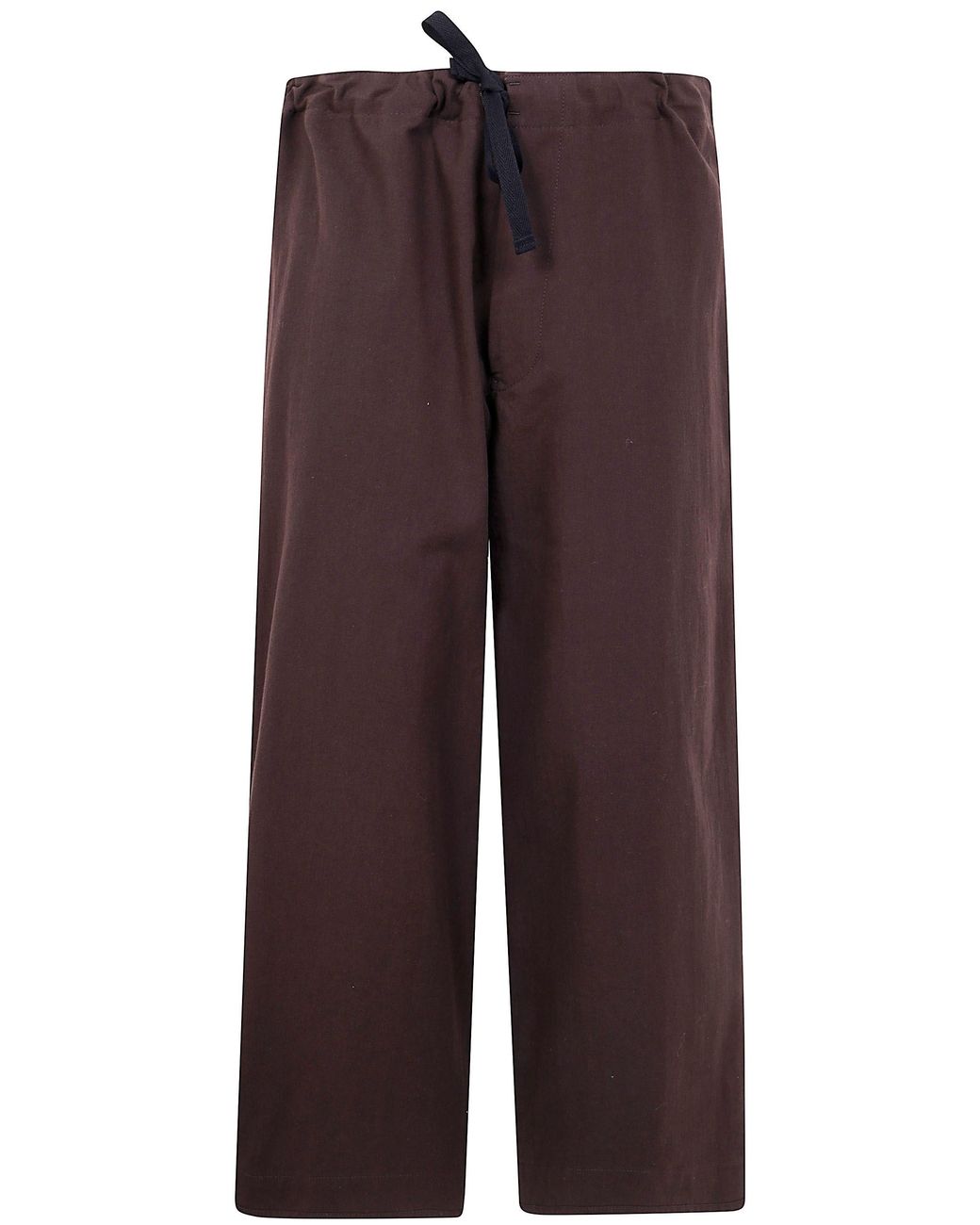 Y's Yohji Yamamoto Purple Straight String Twill Trousers