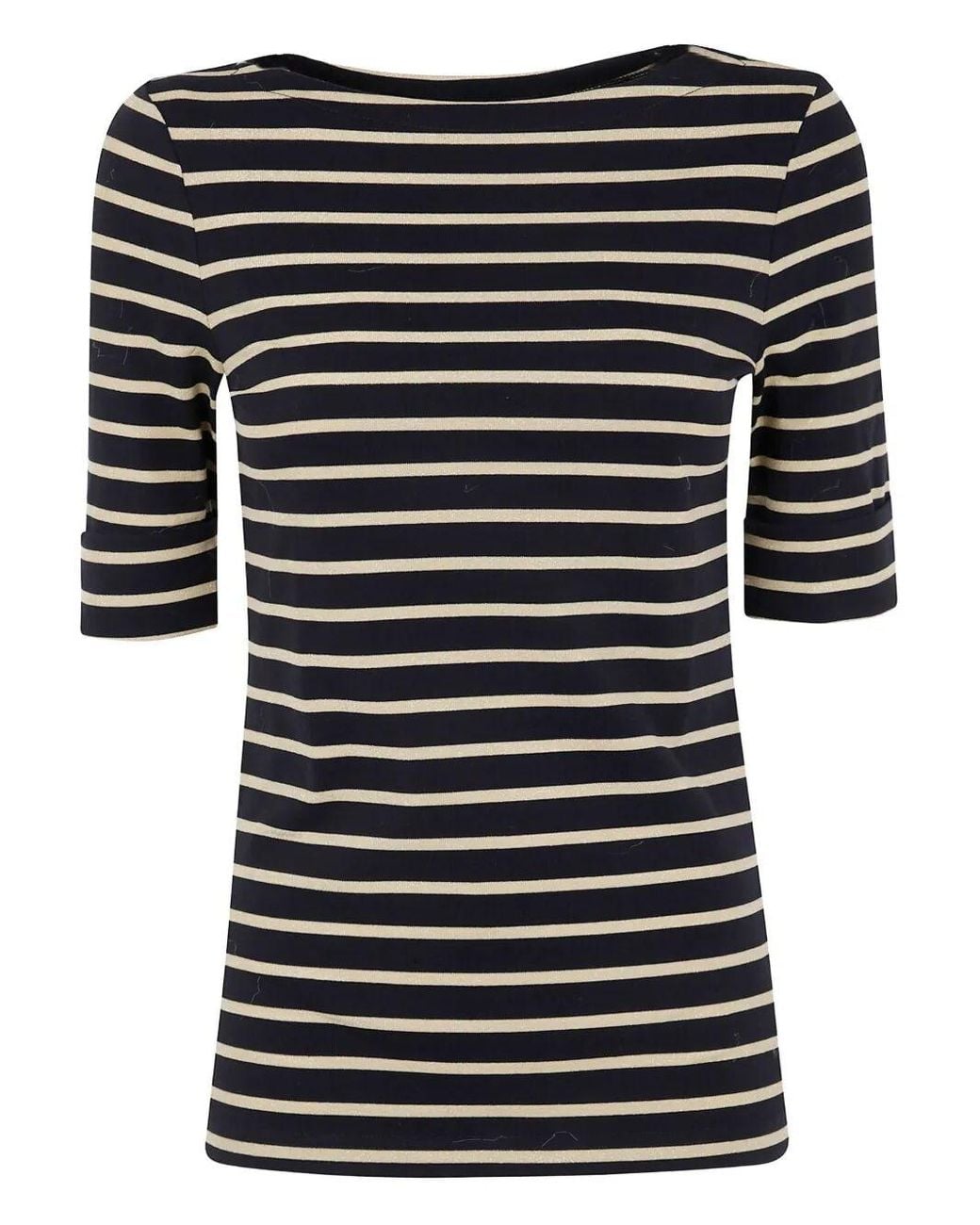 Ralph Lauren Black "Judy" Mid Sleeves T-Shirt