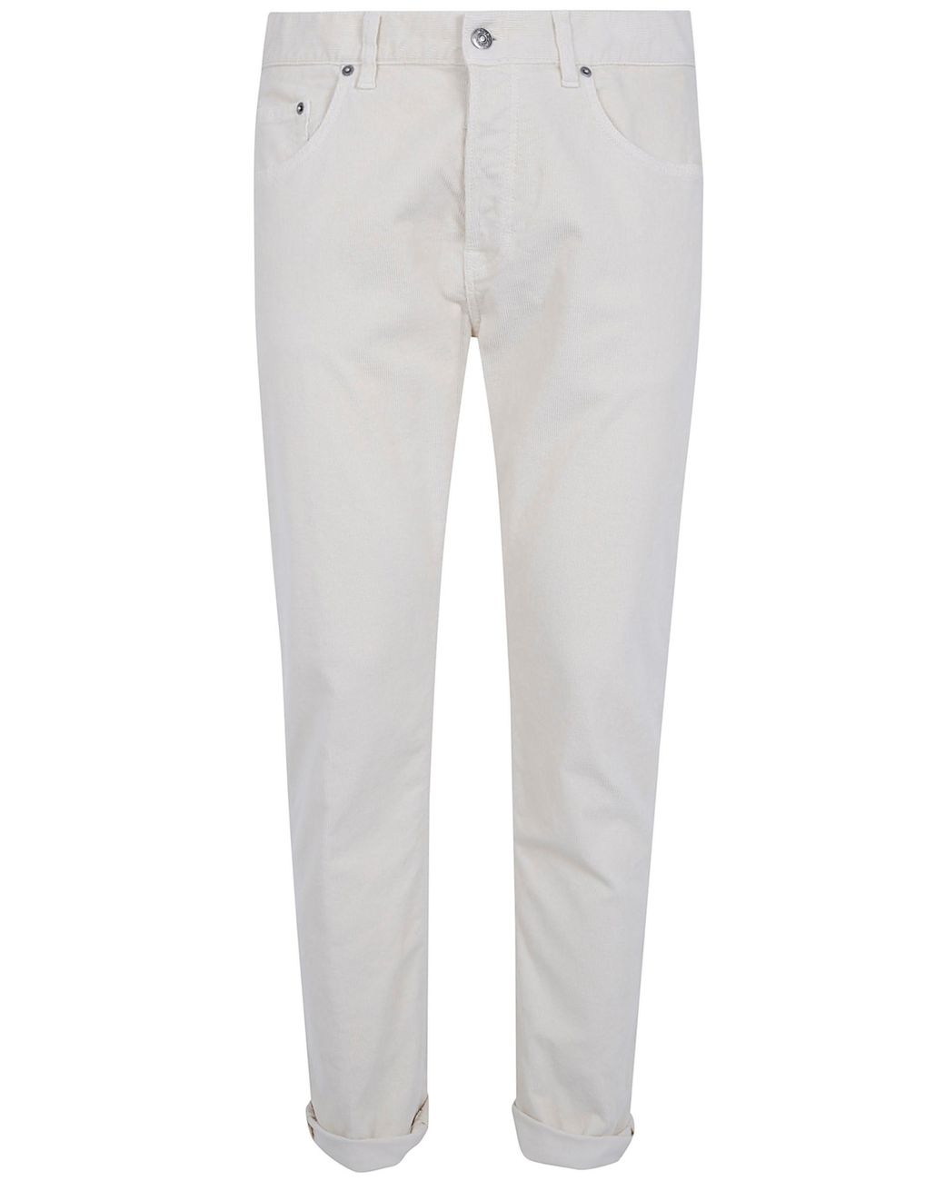 Dondup White Jeans Slim Fit "Icon" for men