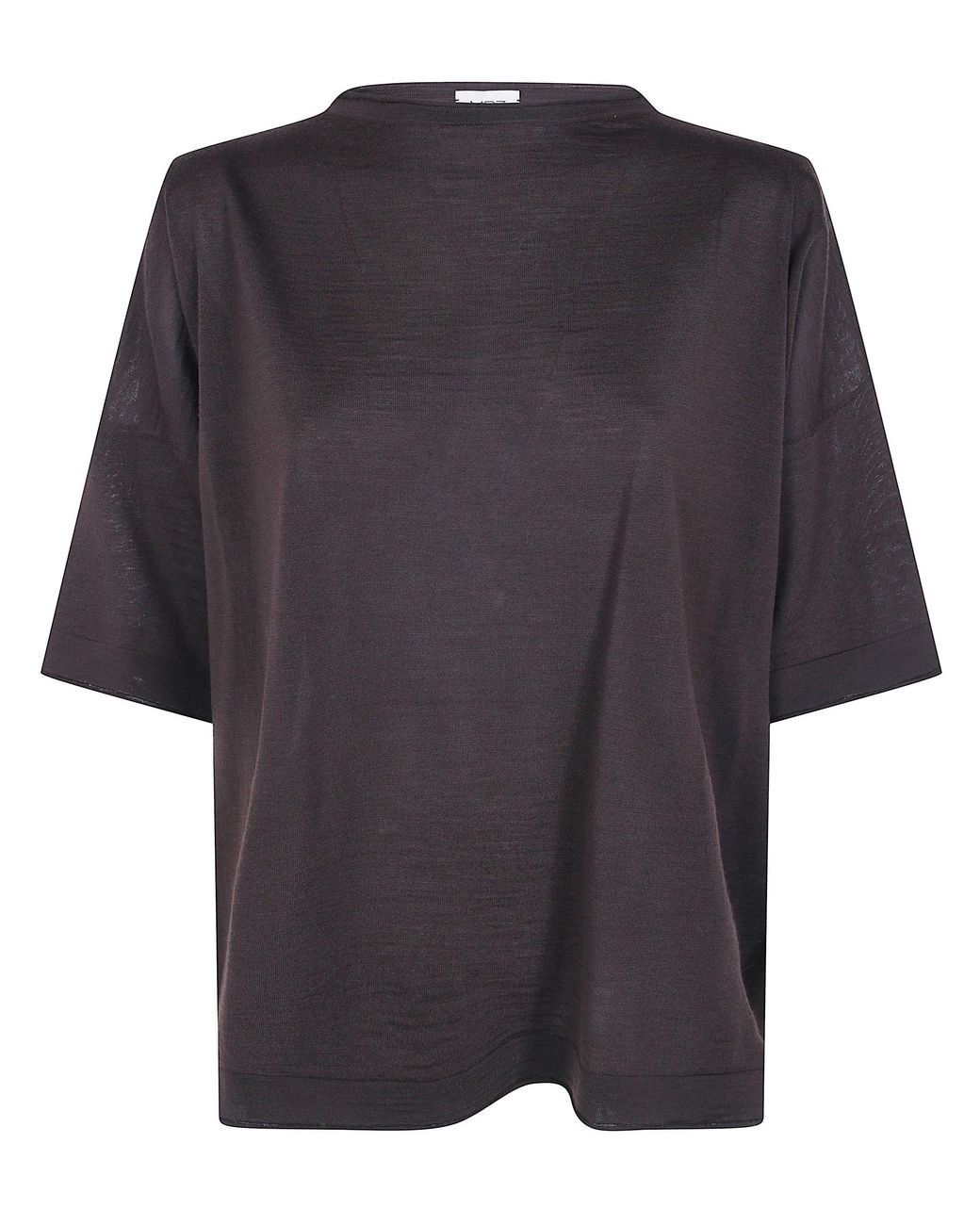 Mrz Black T-Shirt Wool "Kimono Tee"
