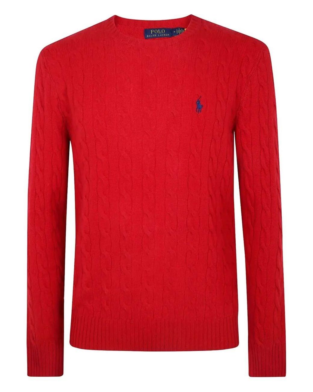 Polo Ralph Lauren Red Long Sleeve Pullover for men
