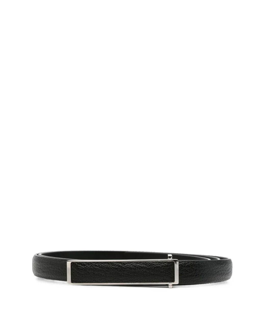 Tom Ford White Shiny Grain Goat Leather Insert Belt 15 Mm for men