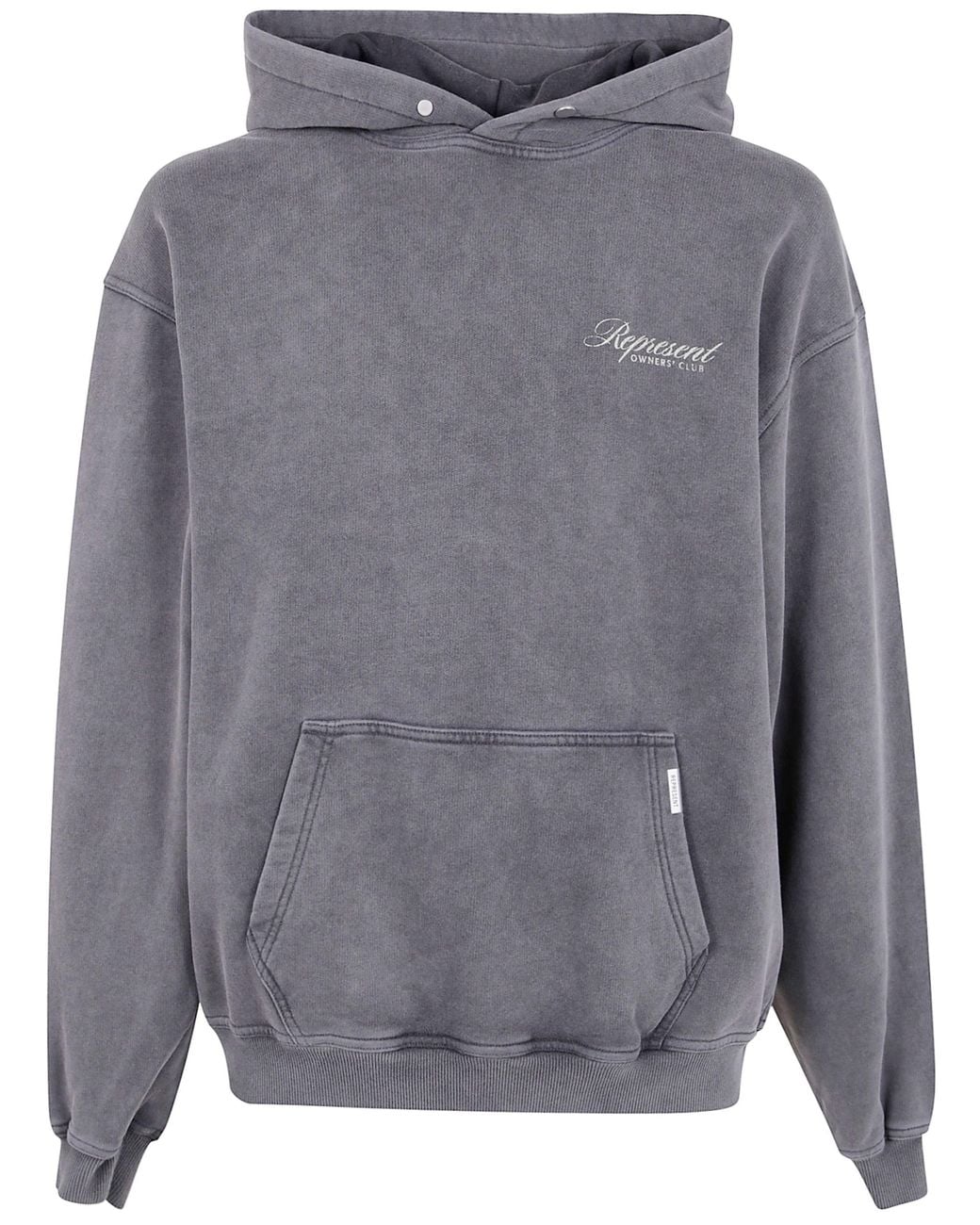 Represent Gray Owners Club Script" Hoodie for men