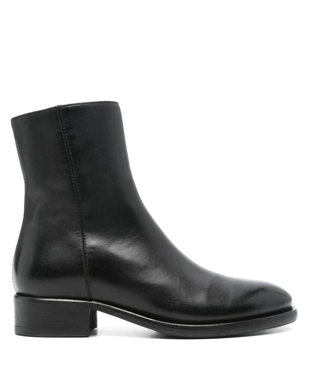 Alberto Fasciani Black "Isabel" Straccio Short Boots