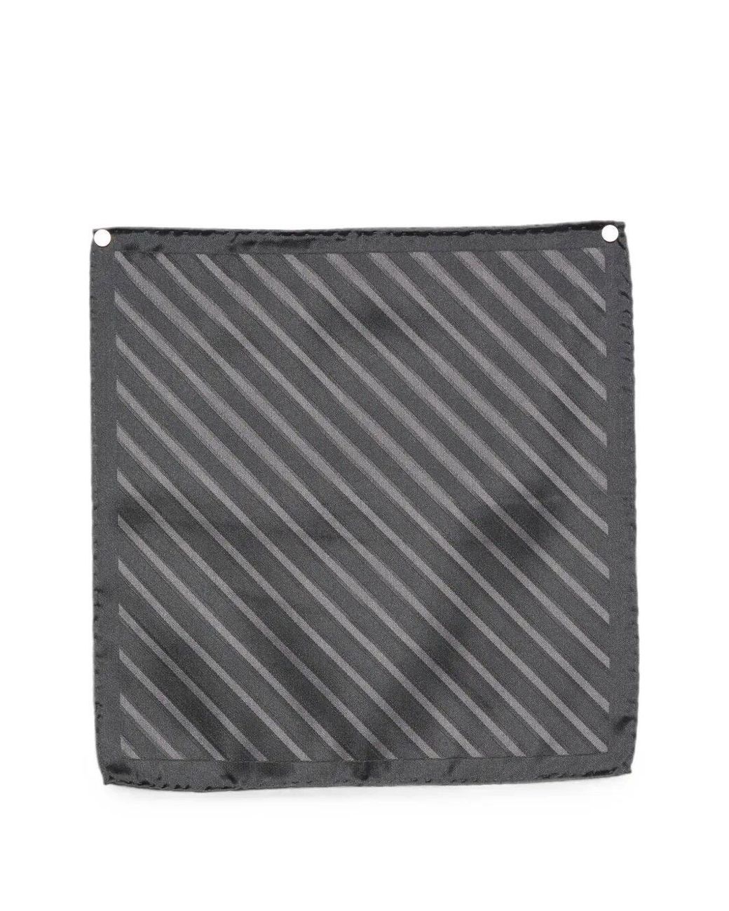 Brunello Cucinelli Gray "Pocket Square" Scarf for men