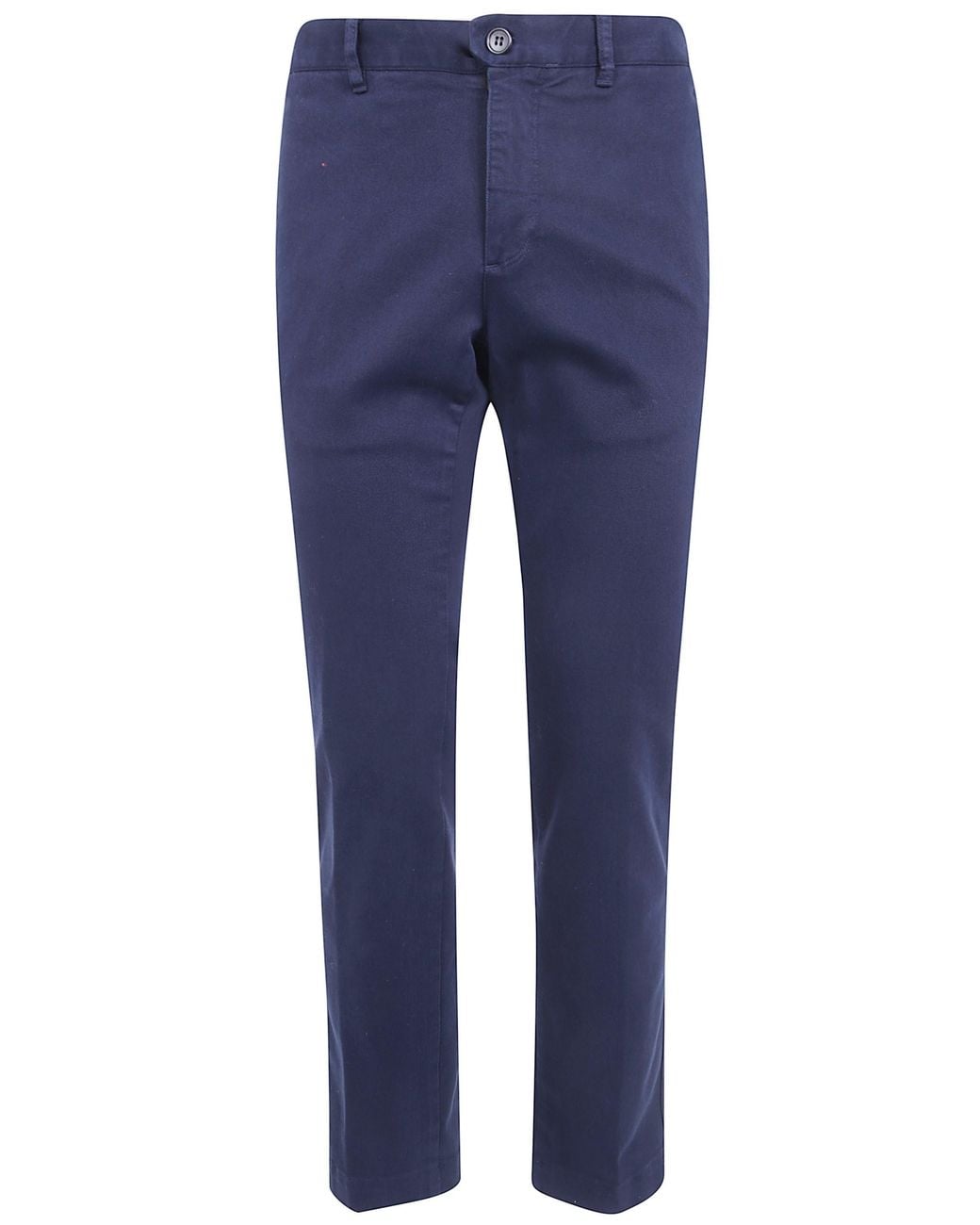 Incotex Blue Pants Regular Fit Classic Chino for men