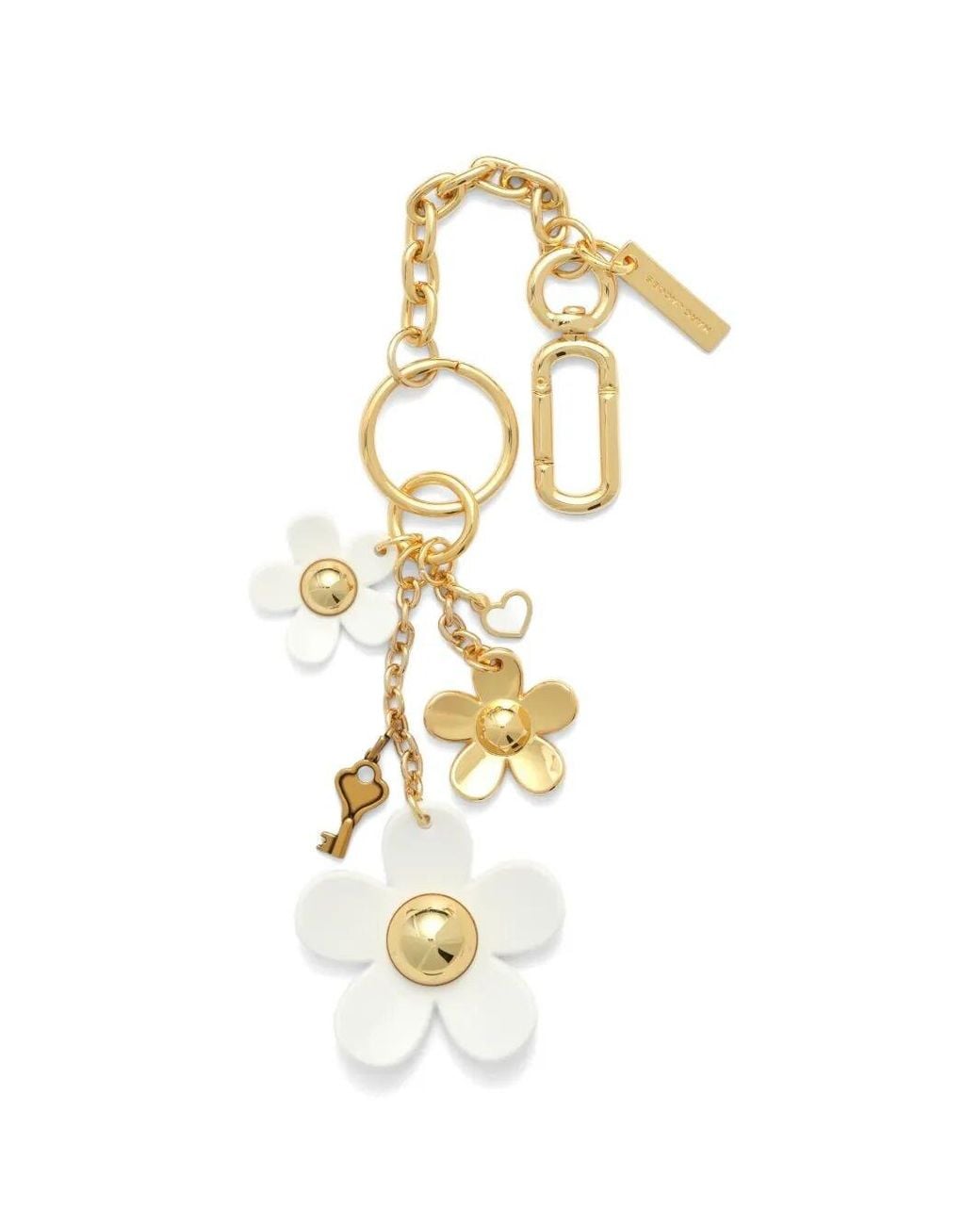 Marc Jacobs Metallic Key Chain Flower Charm