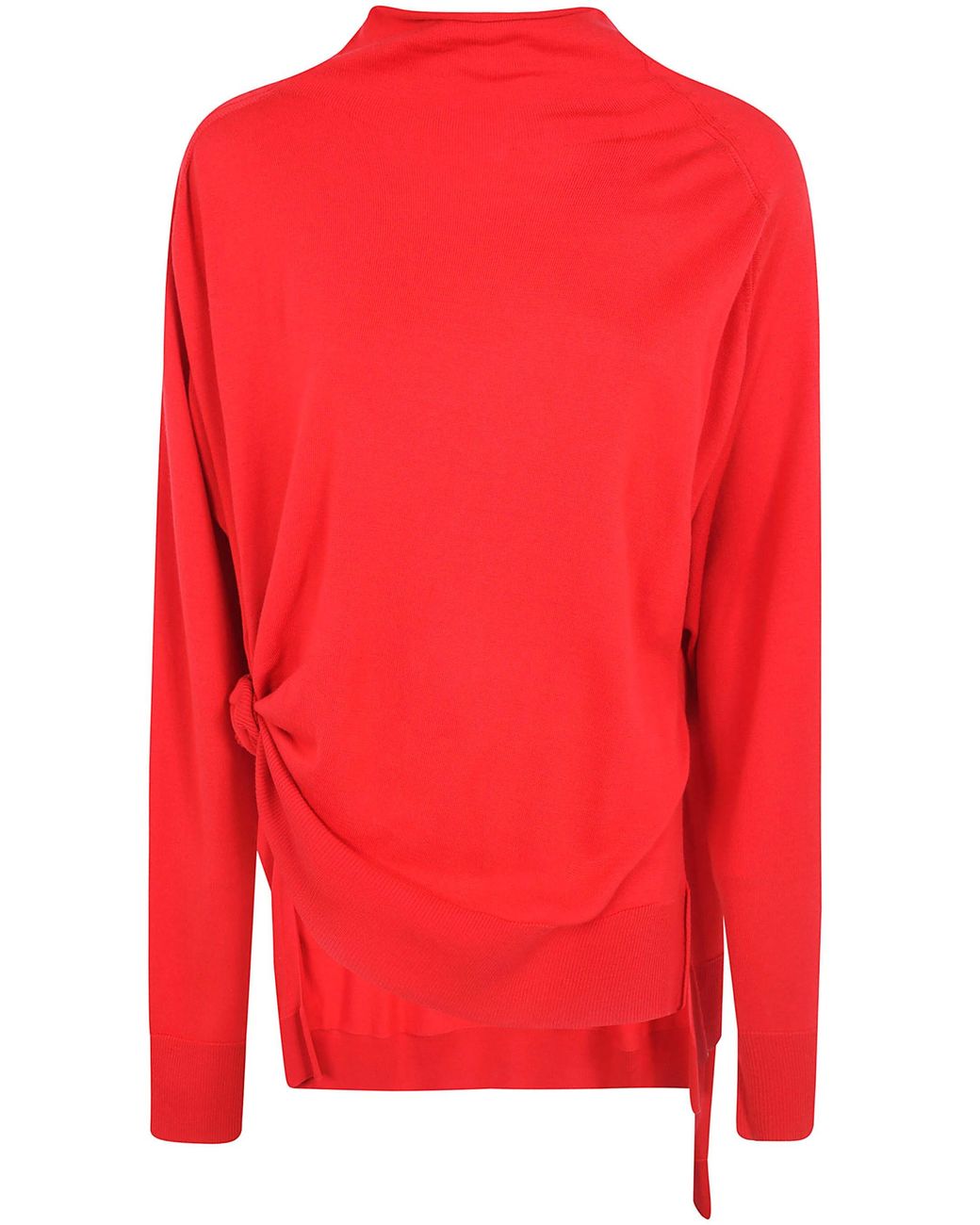 Magda Butrym Red Turtleneck Sweater Twist