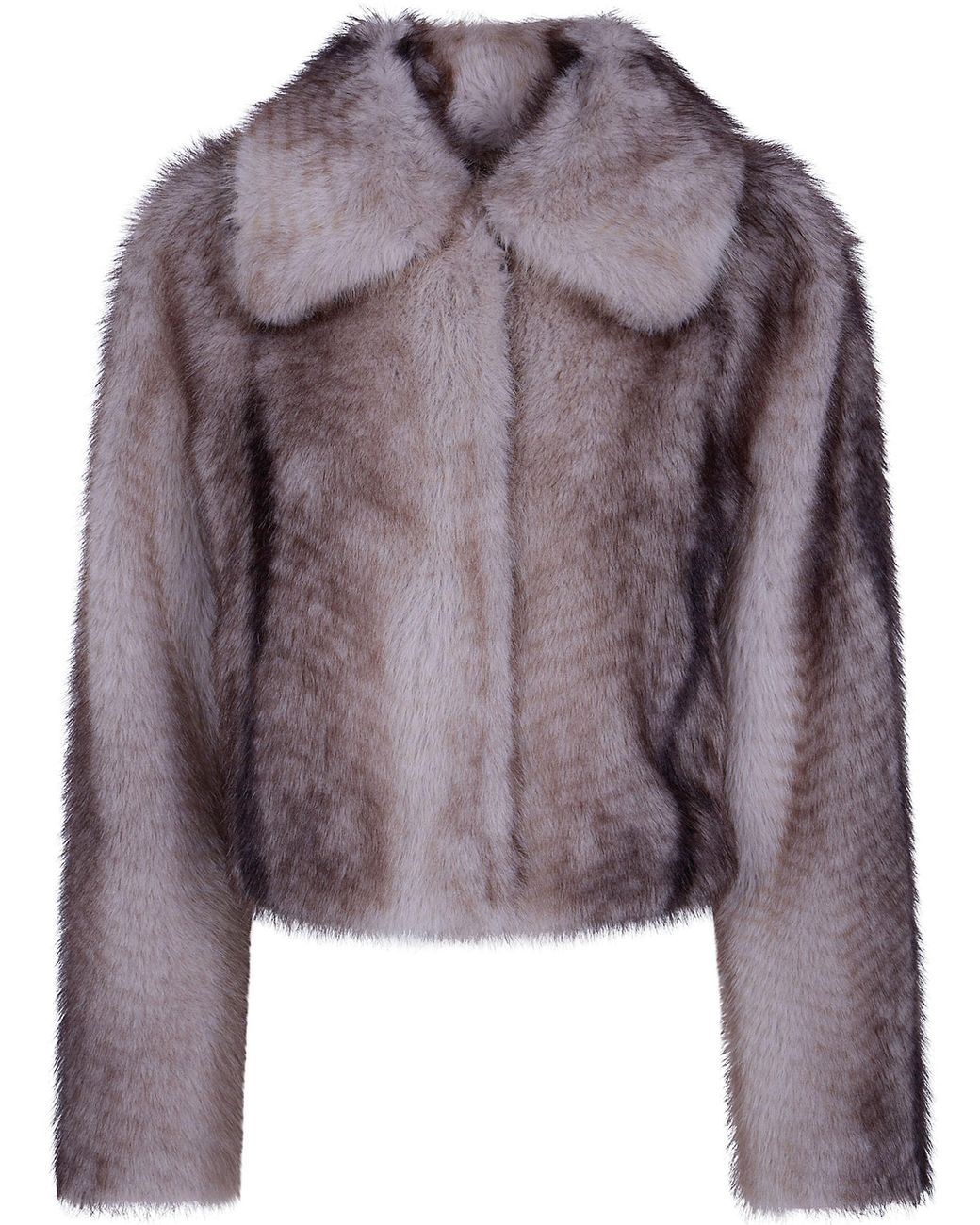 Twinset Purple Coat Eco Fur Bomber Coat