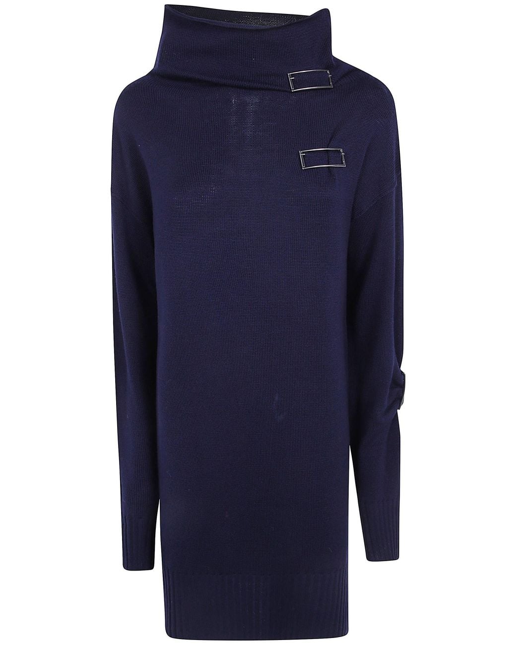 Pierantoniogaspari Blue Dress With Buckles