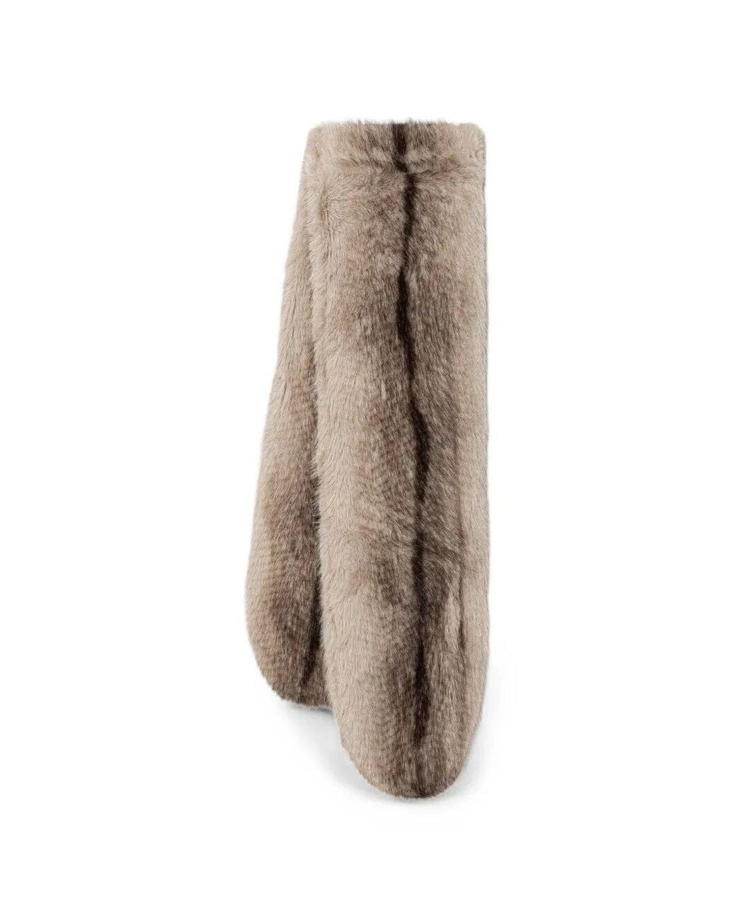 Twinset Natural Scarf Eco Fur Stole